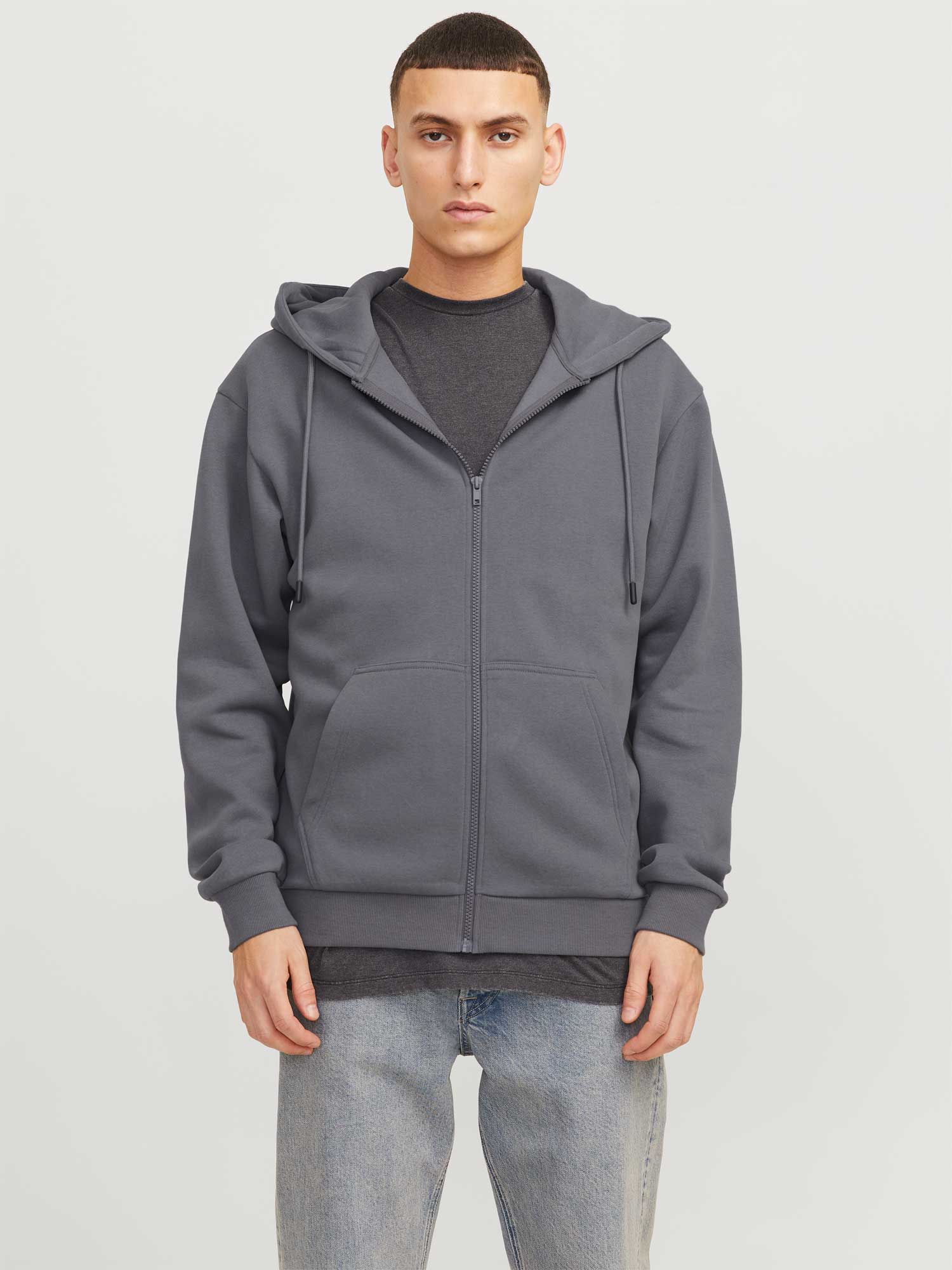 JACK & JONES Суитшърт JJEBRADLEY SWEAT ZIP HOOD NOOS