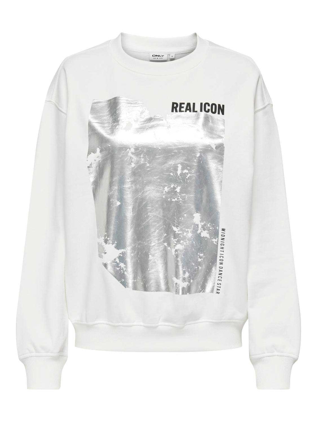 ONLY Блуза ONLGWEN L/S FOIL O-NECK SWT