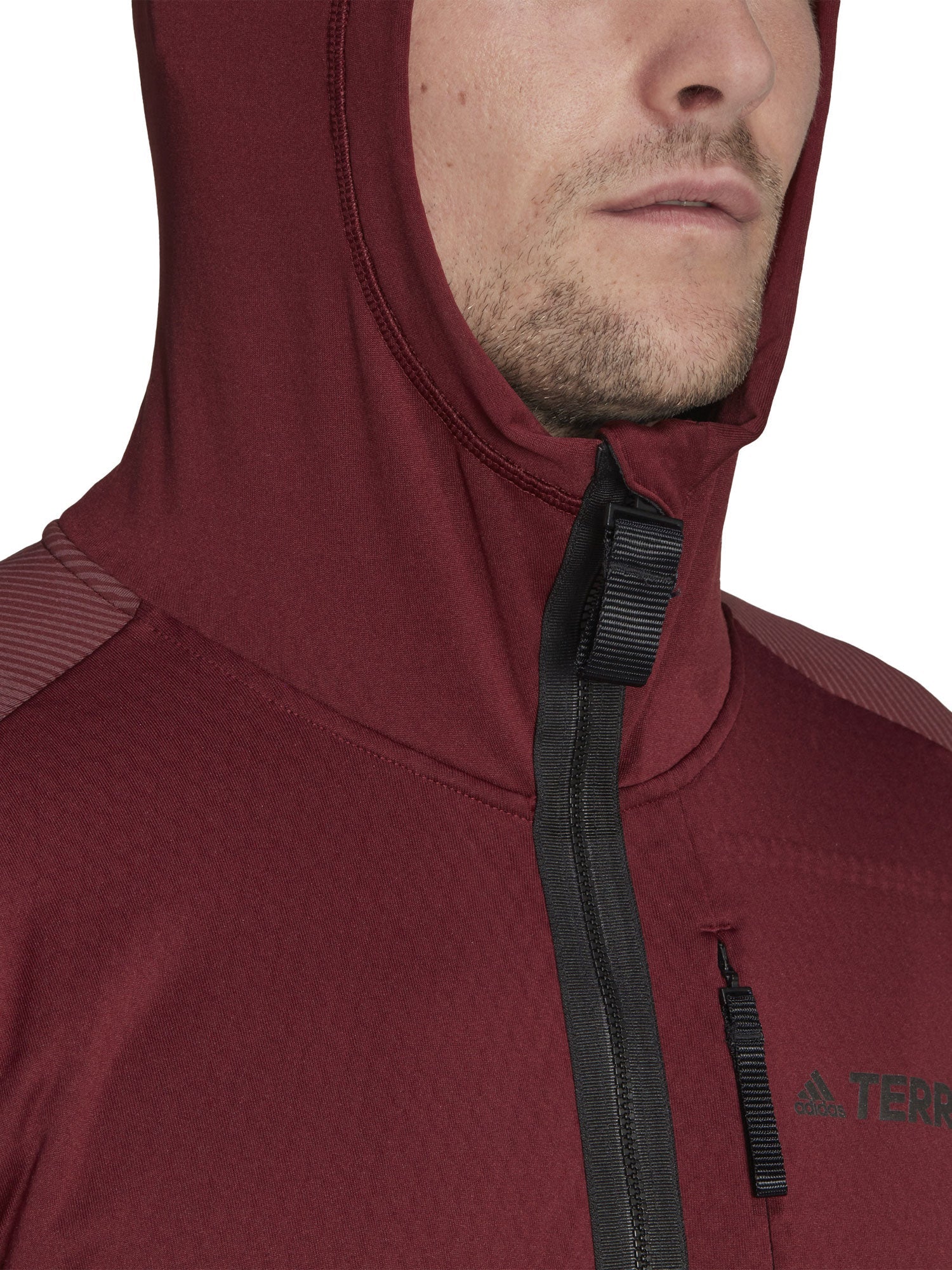 ADIDAS PERFORMANCE Суитшърт Terrex Tech Flooce Hooded Hiking Fleece