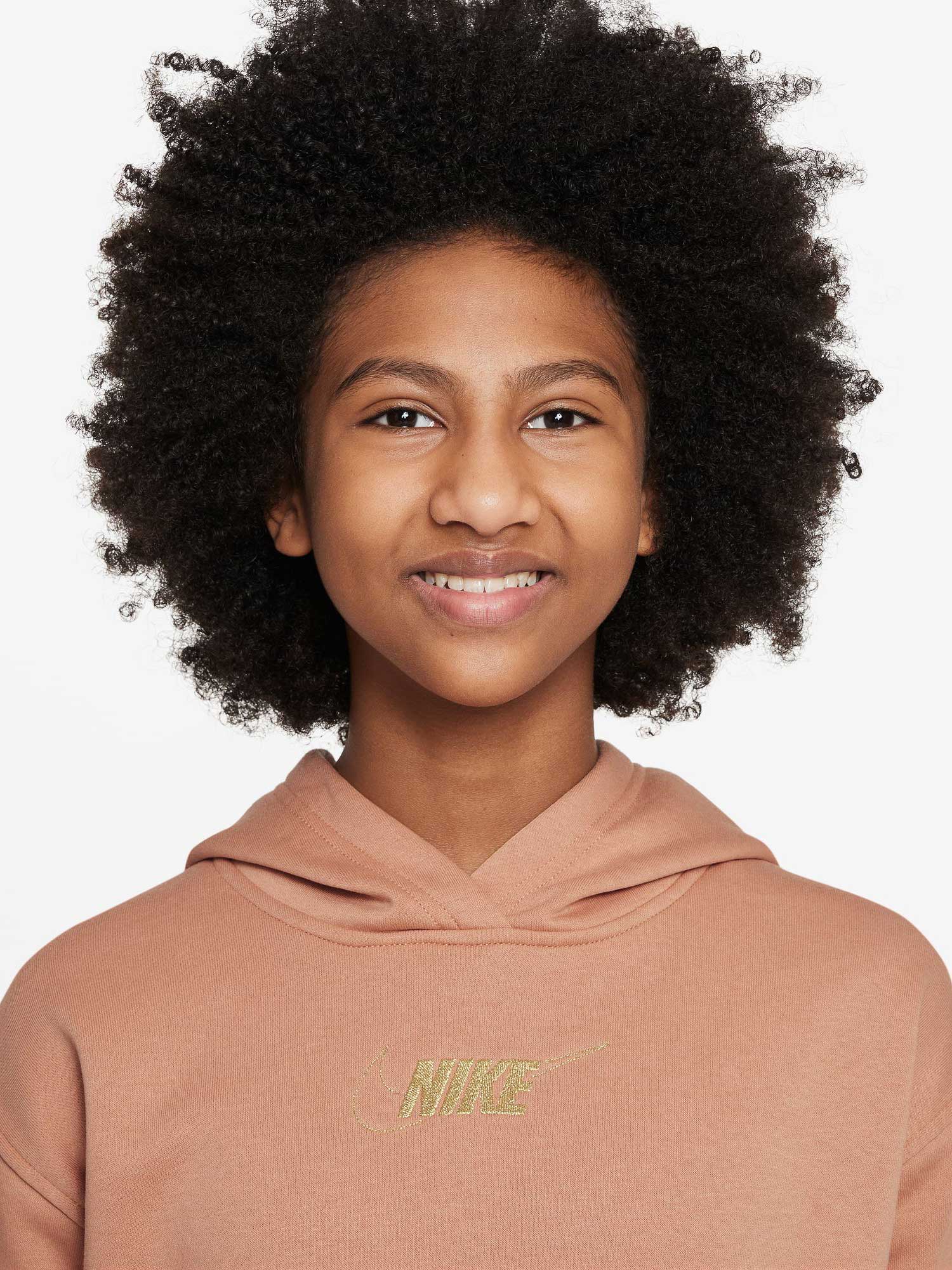 NIKE Рокля G NSW CLUB FLC HDY DRSS SHNE