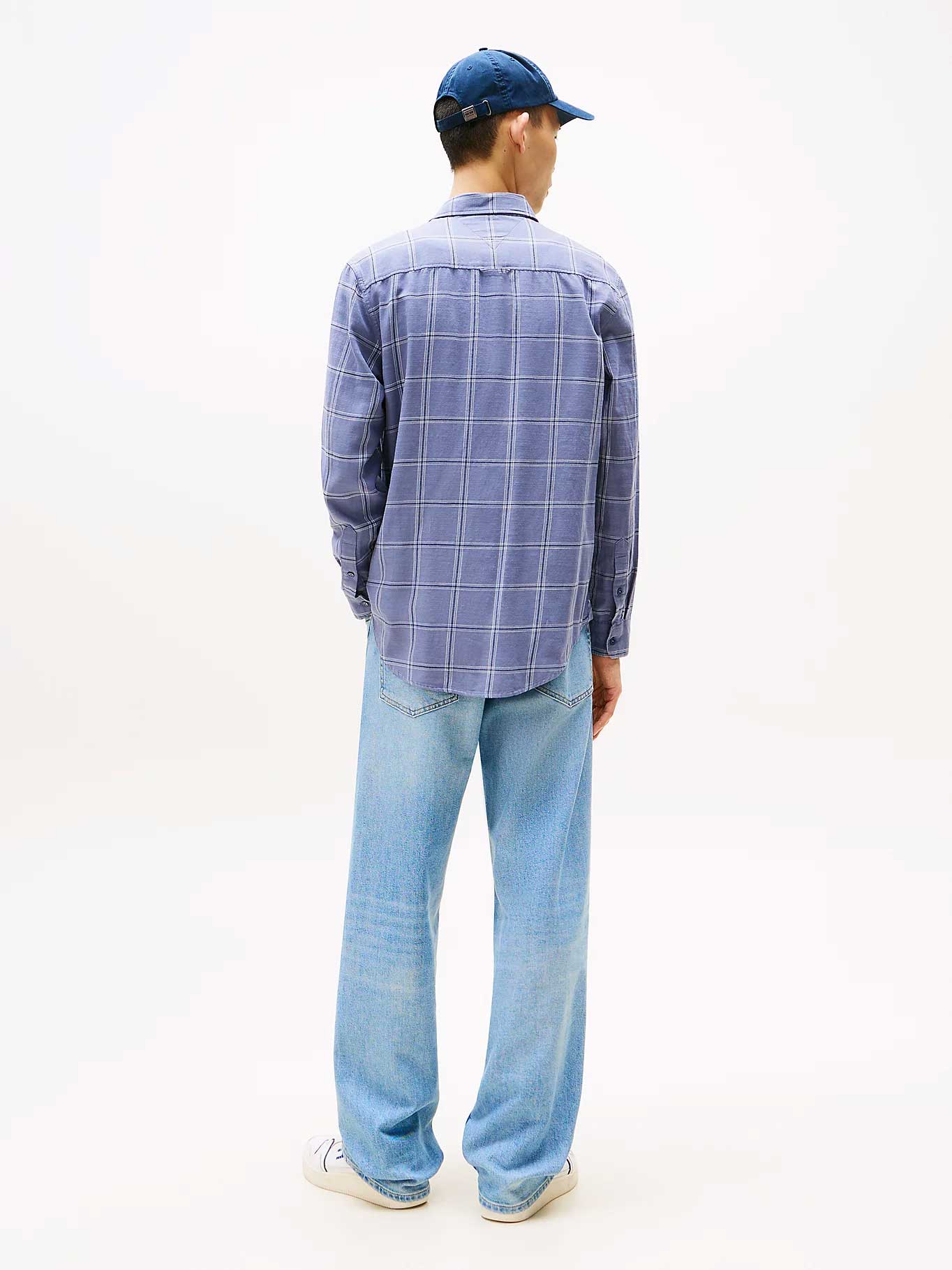 TOMMY JEANS Риза TJM ESSNTL TWILL CHECK REG SHI