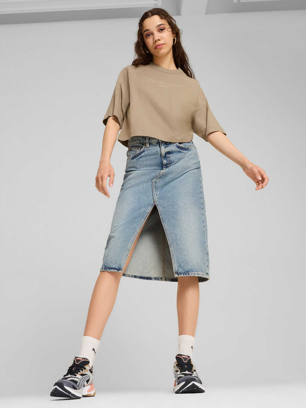 PUMA Тениска CLASSICS + Oversized Tee