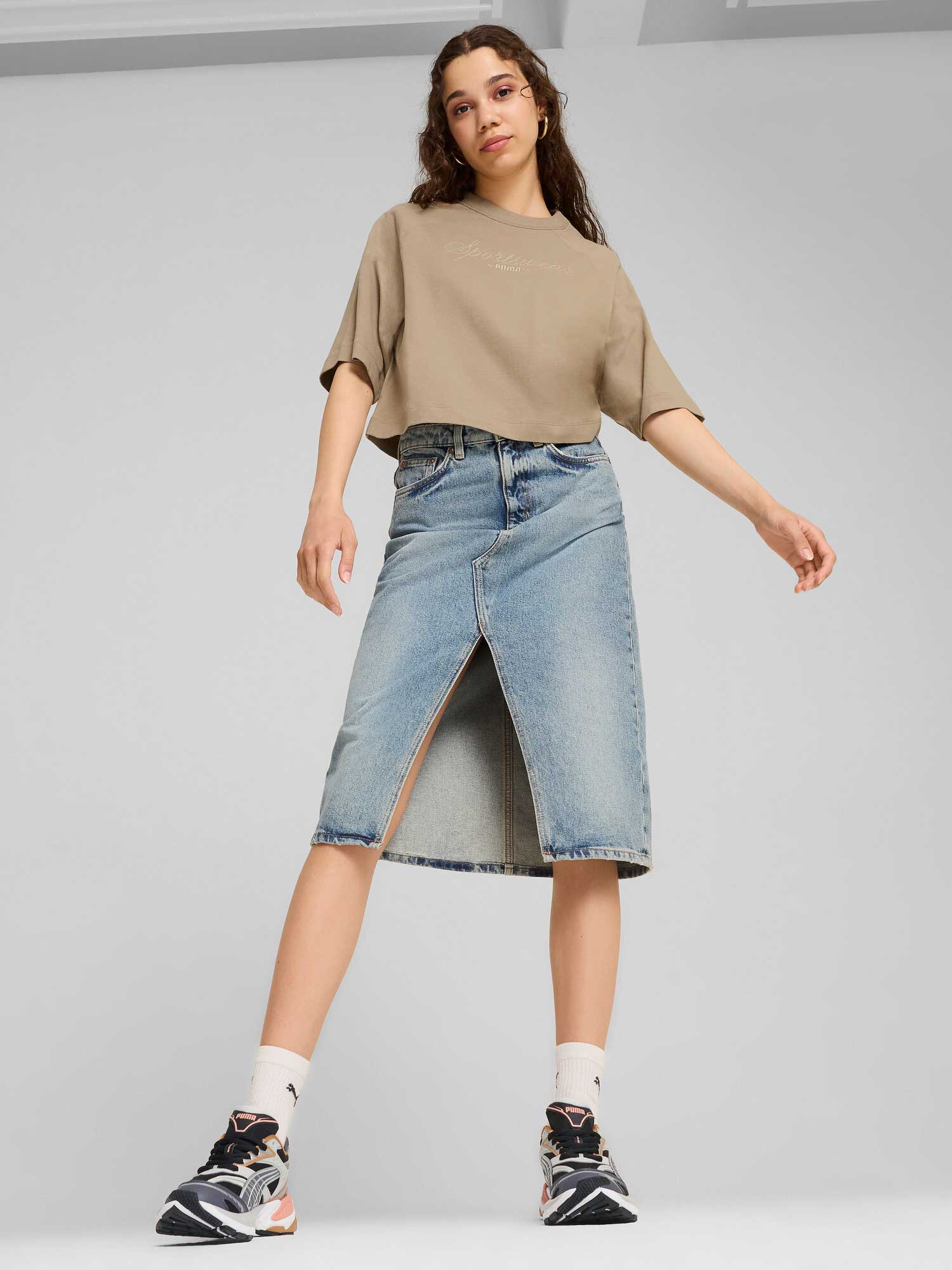 PUMA Тениска CLASSICS + Oversized Tee