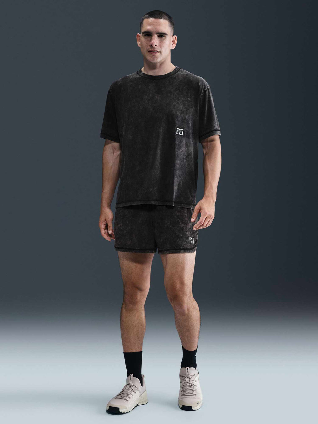 NIKE Тениска M NK DF HERITAGE SS TOP WASH