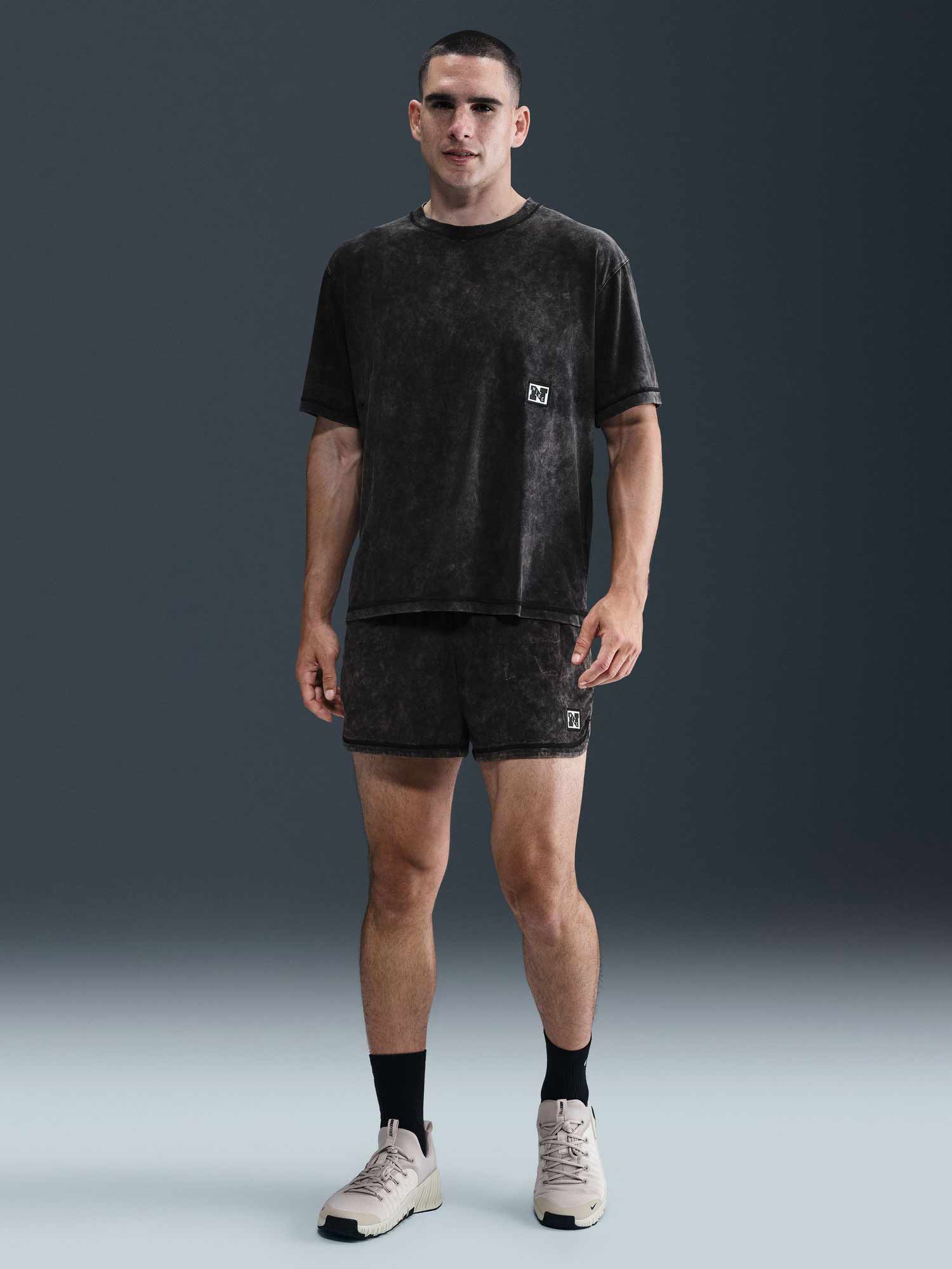 NIKE Тениска M NK DF HERITAGE SS TOP WASH