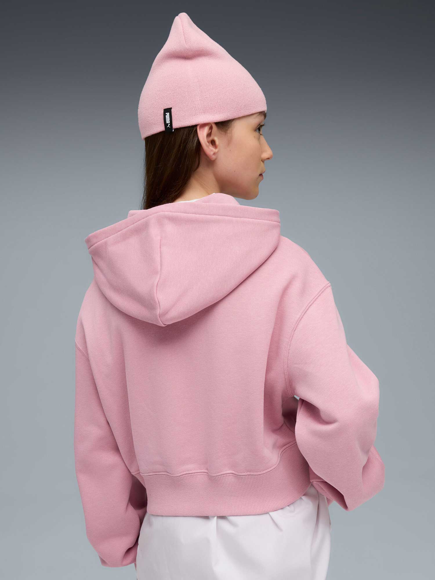 PUMA Суитшърт WARDROBE ESS Short Length Hoodie TR G