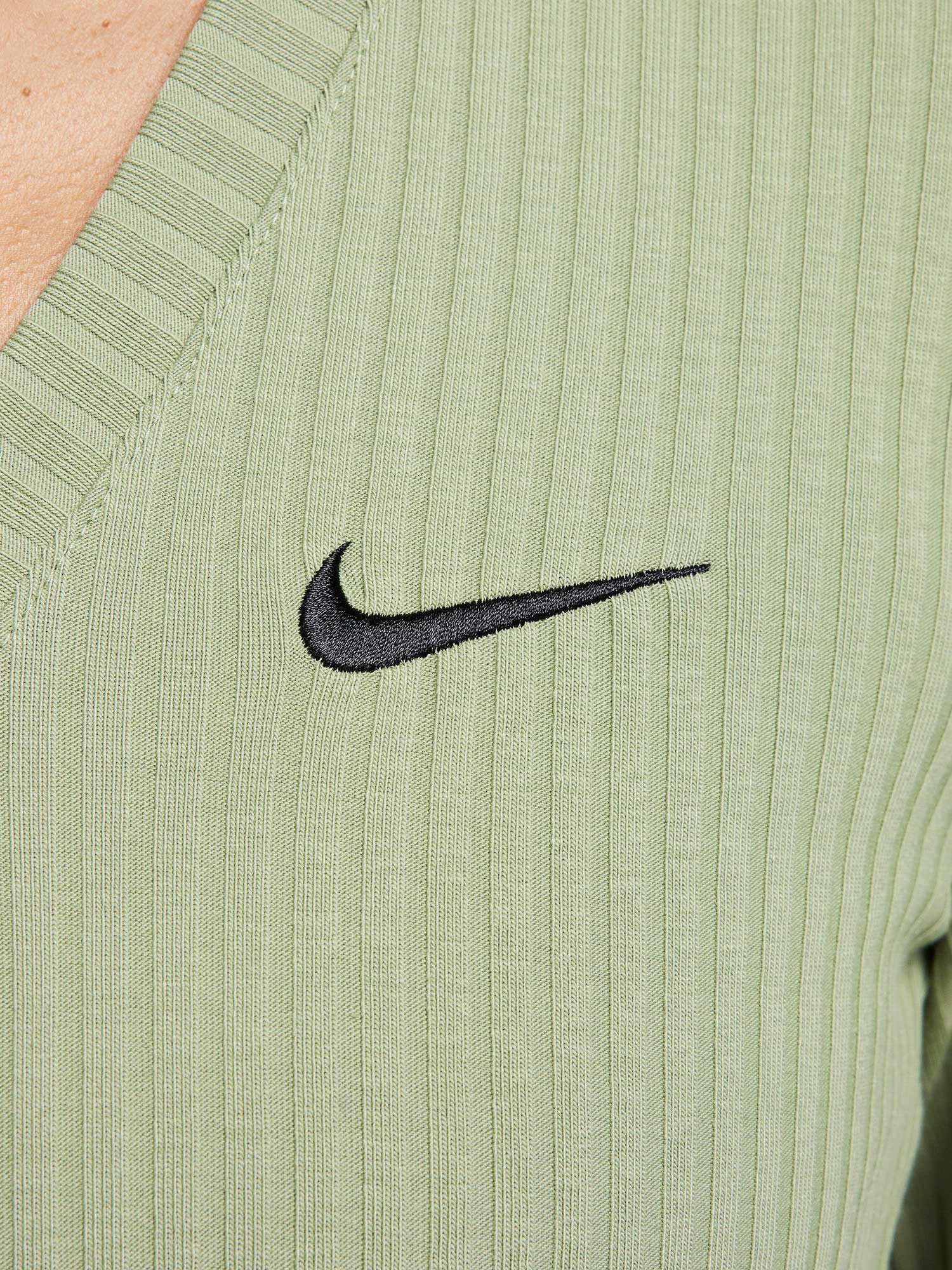 NIKE Блуза W NSW RIB JRSY LS VNK TOP