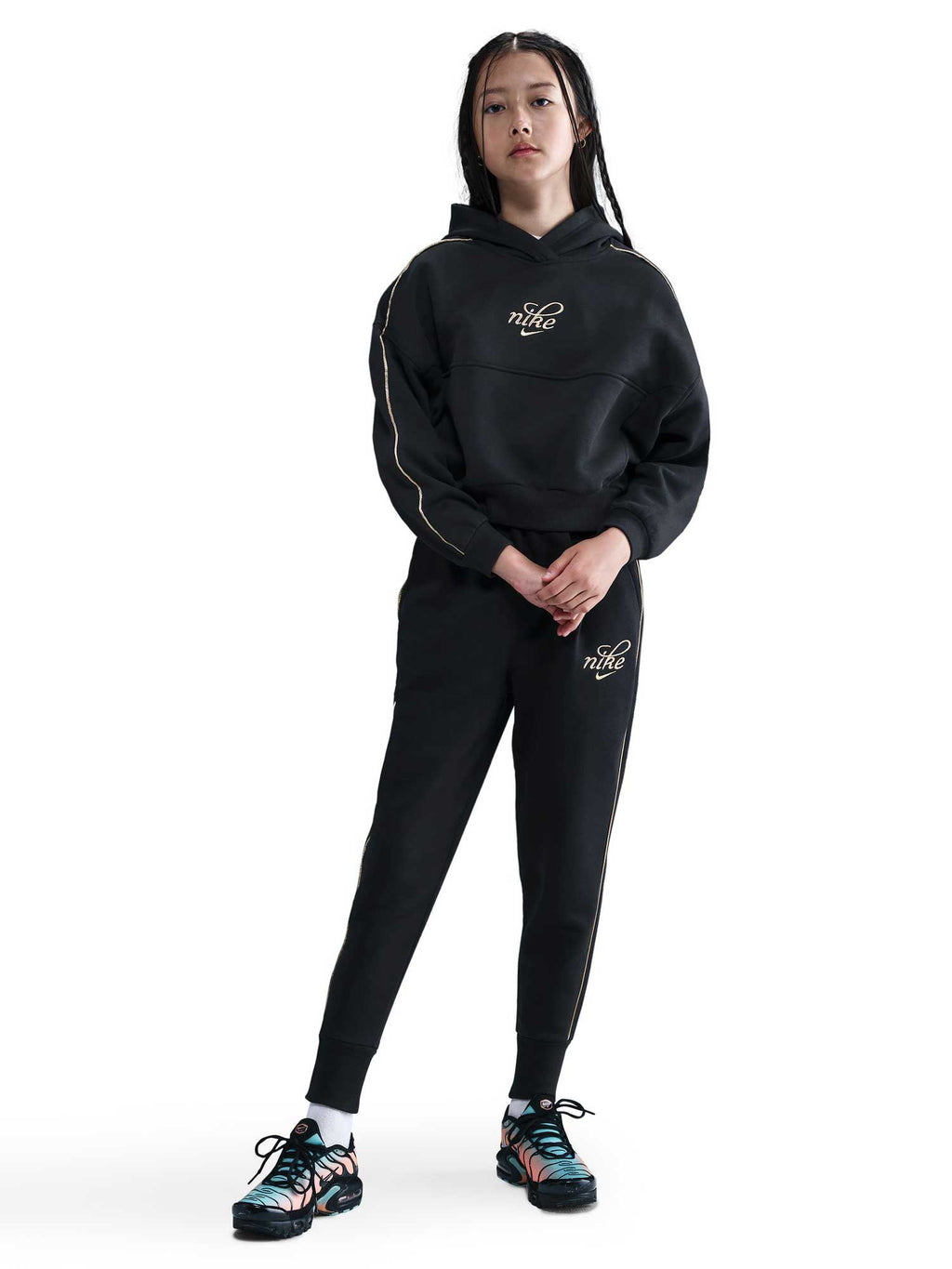 NIKE Суитшърт G NSW CLUB FLC BXY HDY GX SHNE