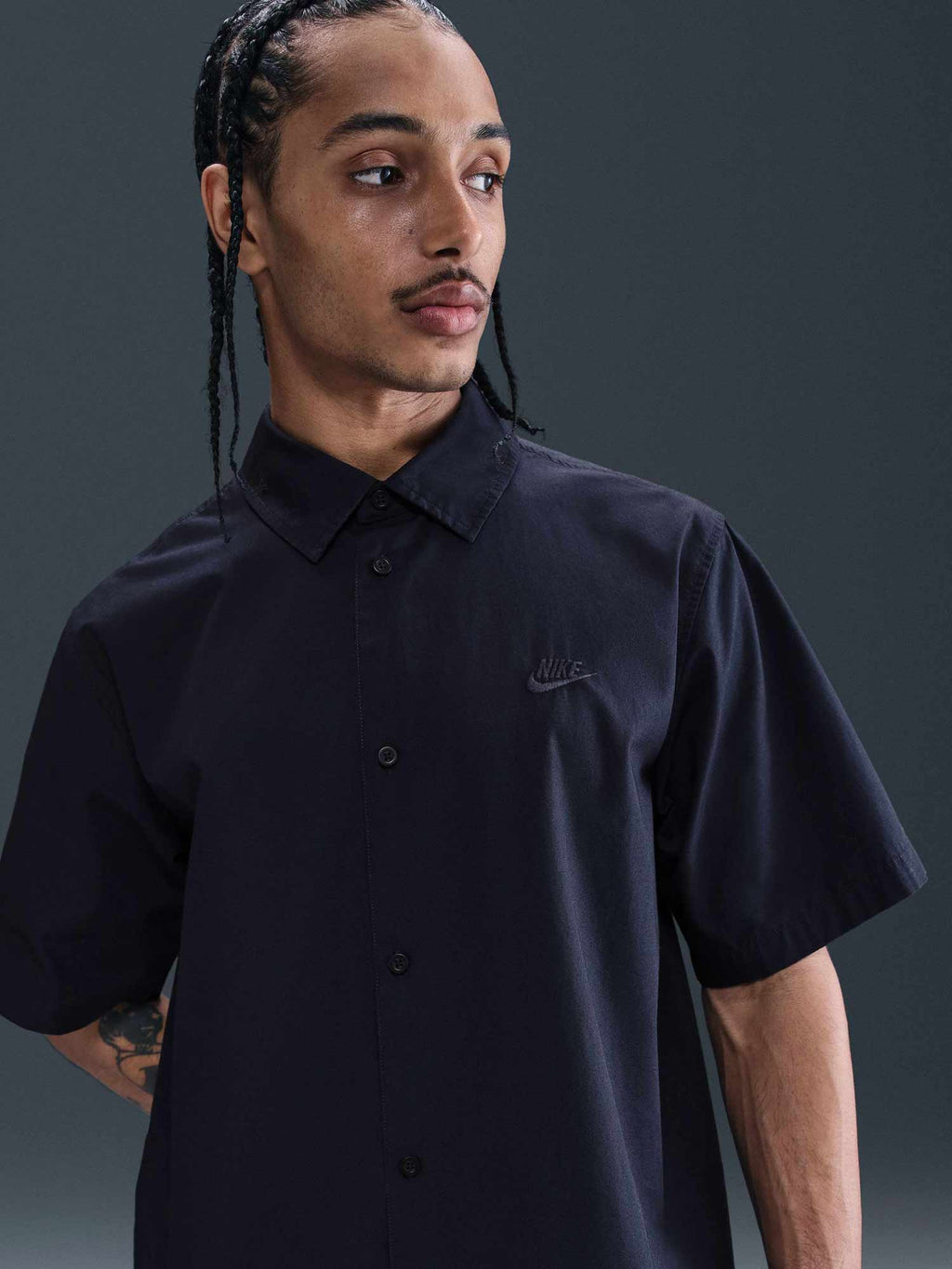 NIKE Тениска M NK CLUB SS BTN SHIRT WSH