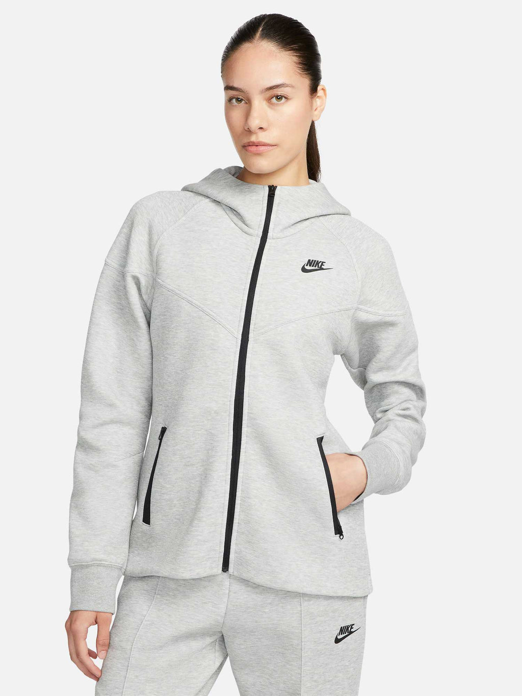 NIKE Суитшърт W NSW TCH FLC WR FZ HDY