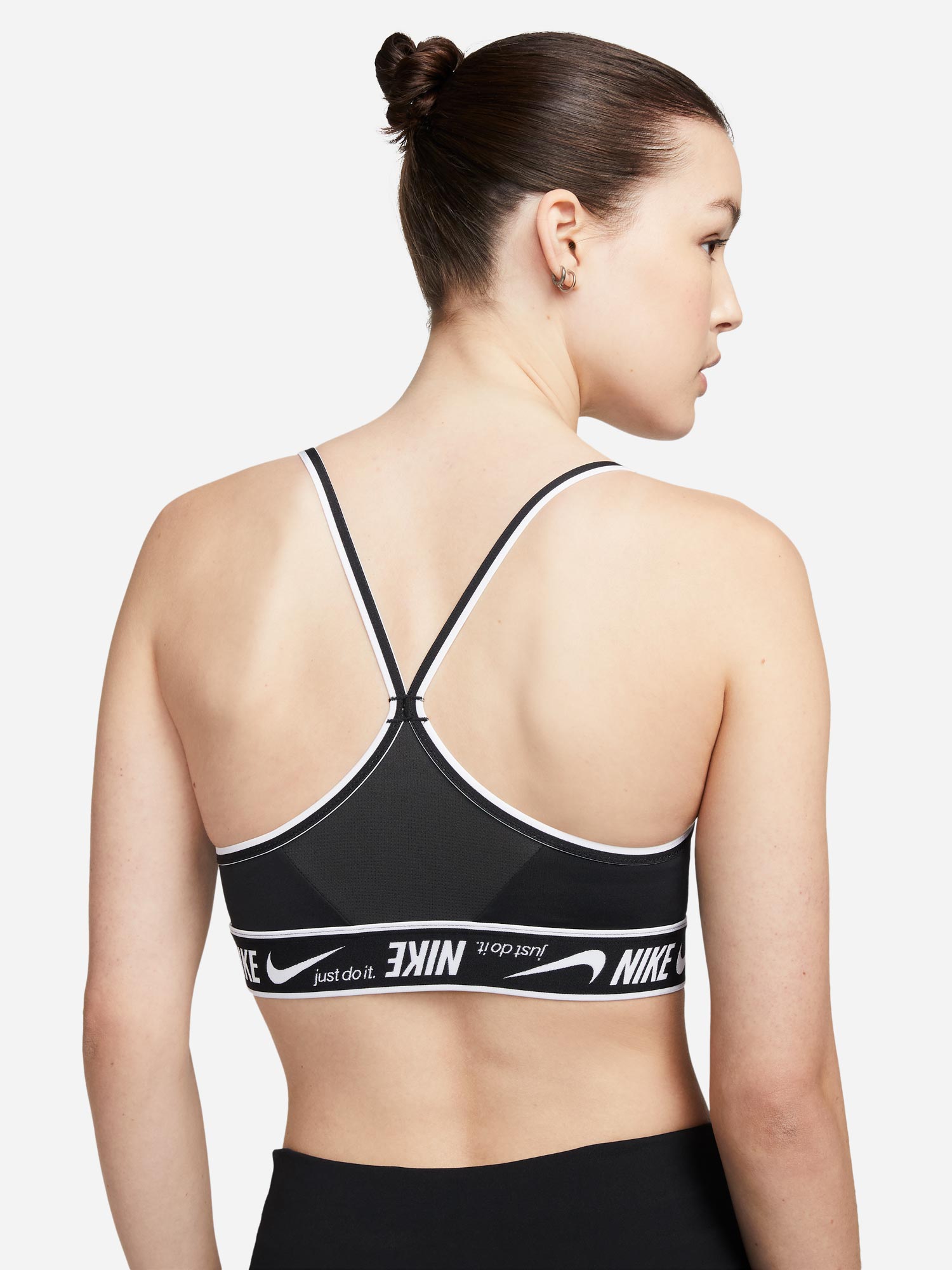 NIKE Спортен сутиен W DF INDY LOGO