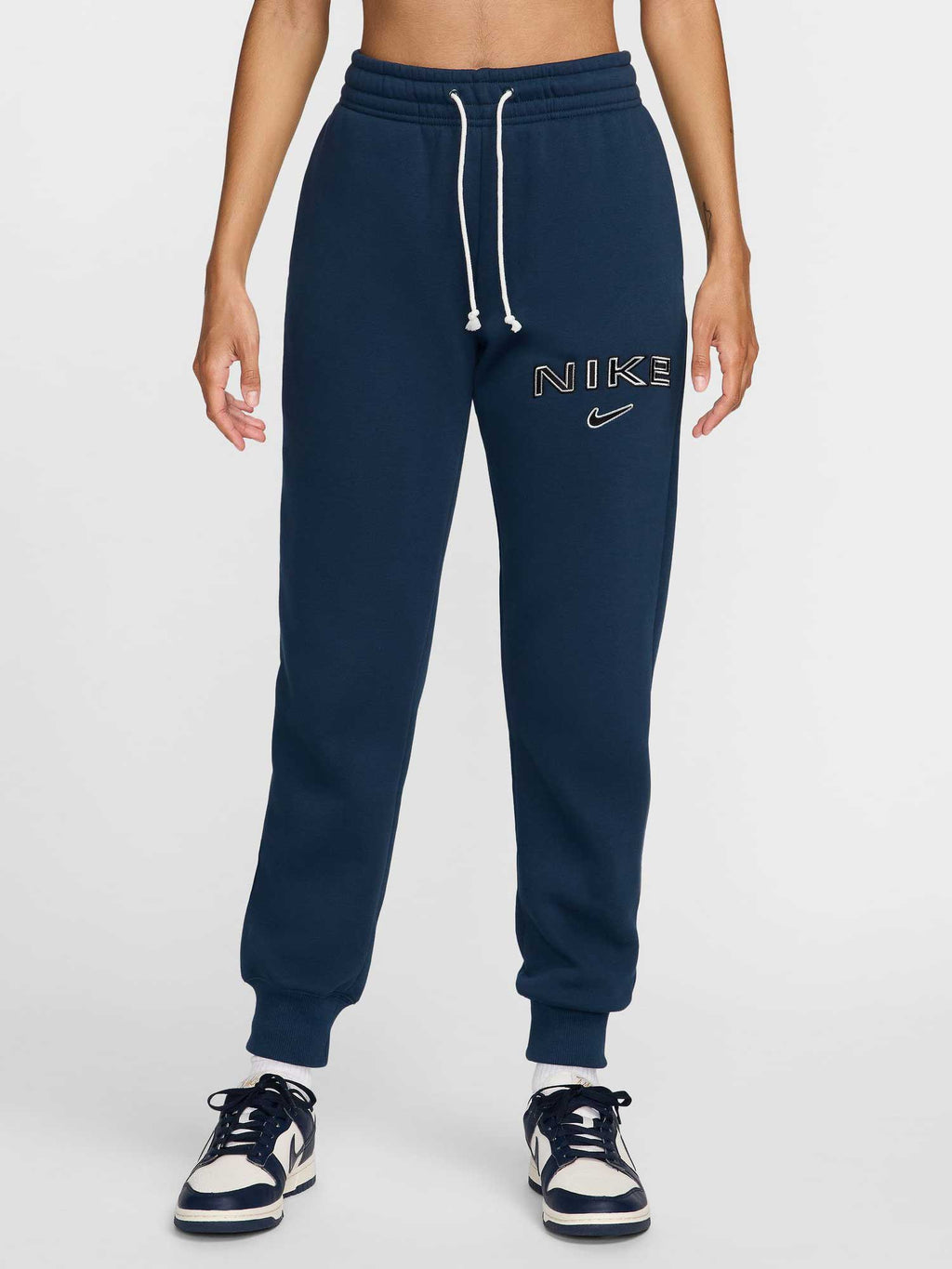 NIKE Спортно долнище W NSW PHNX FLC MR STD LOGO PNT