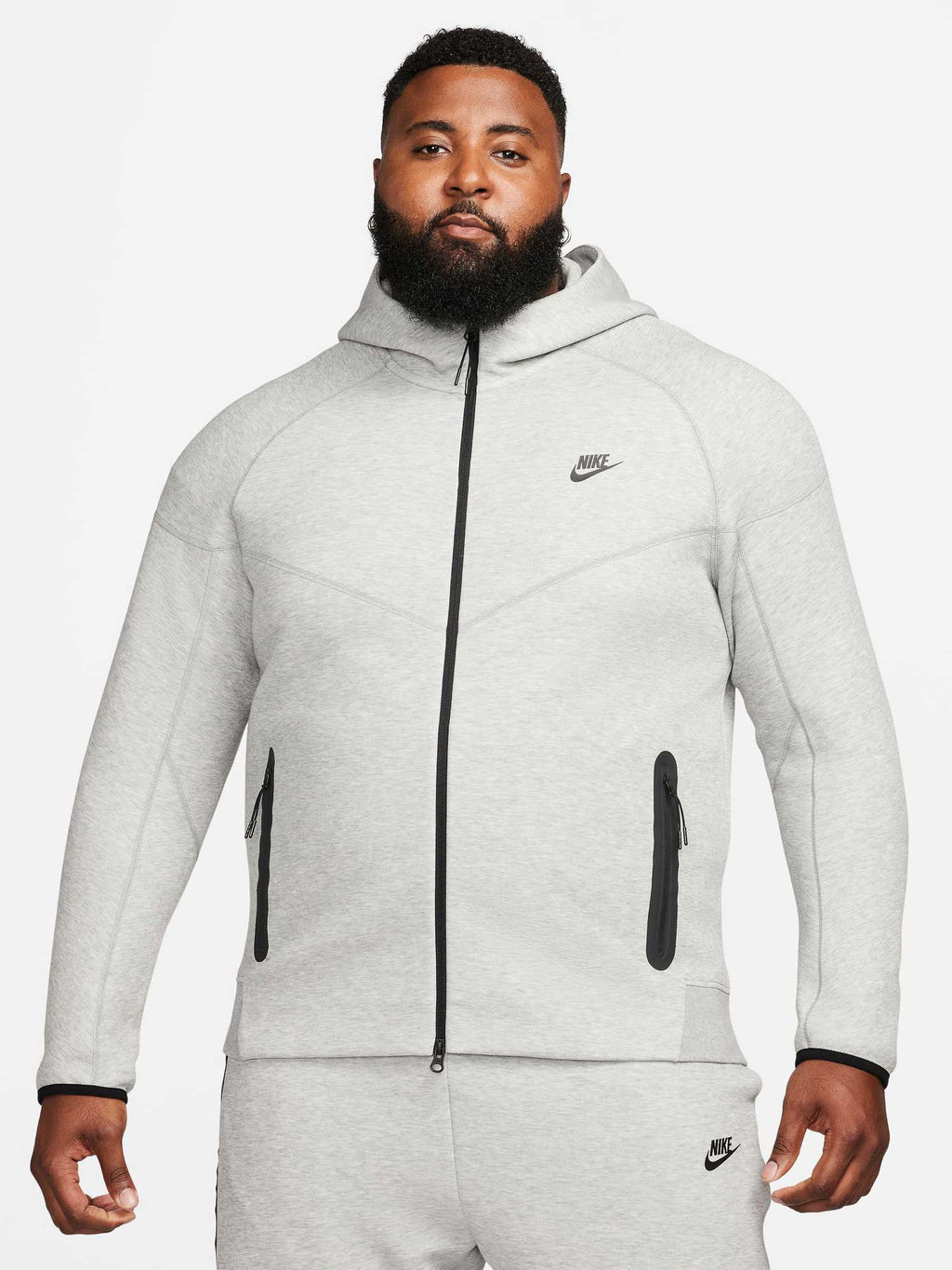 NIKE Суитшърт M NK TCH FLC FZ WR HOODIE