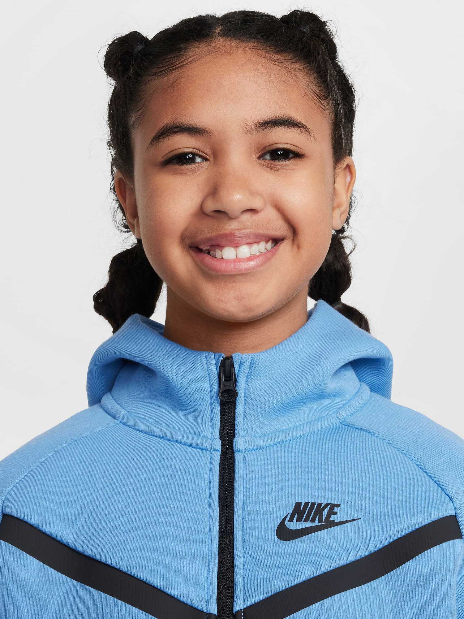 NIKE Суитшърт G NSW TCH FLC HD FZ LS - PD