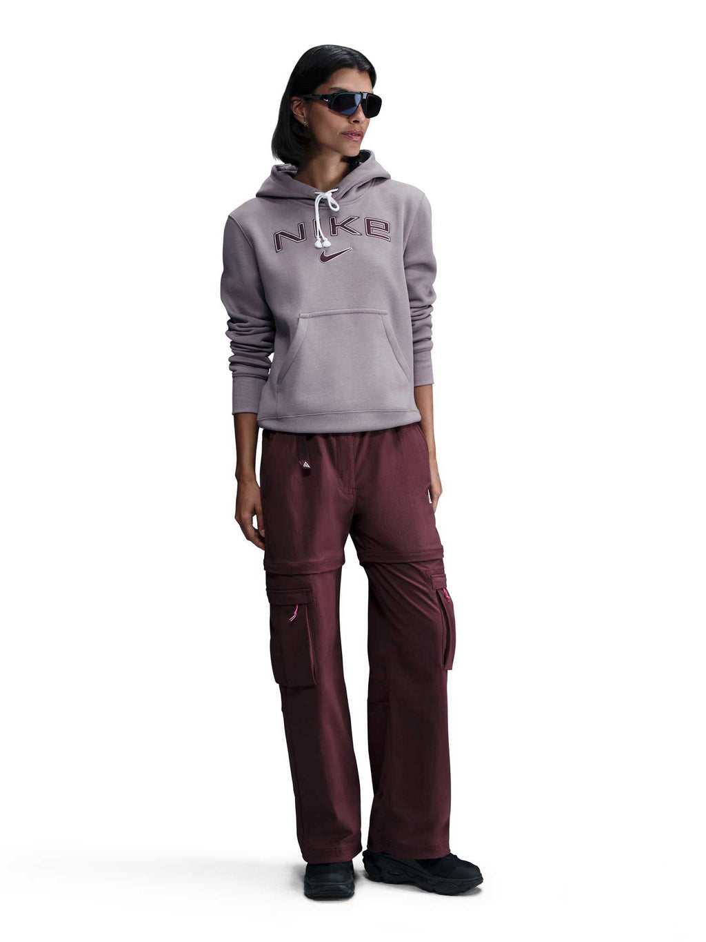 NIKE Суитшърт W NSW PHNX FLC STD PO LOGO HDY