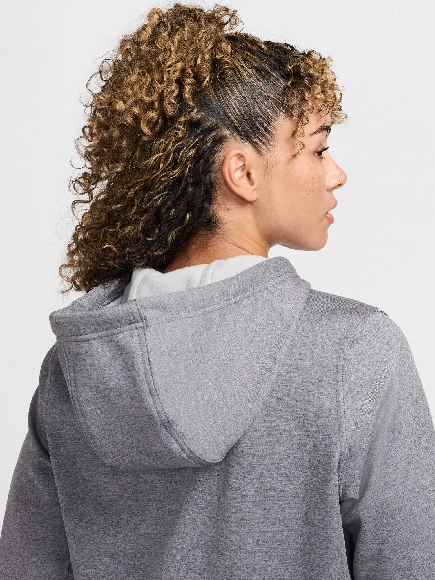NIKE Суитшърт W NK ONE TF FZ HOODIE LBR