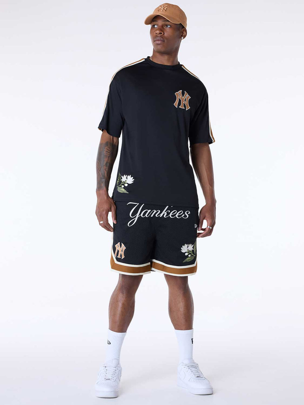 NEW ERA Къси панталони MLB FLORAL MESH SHORT NEYYAN