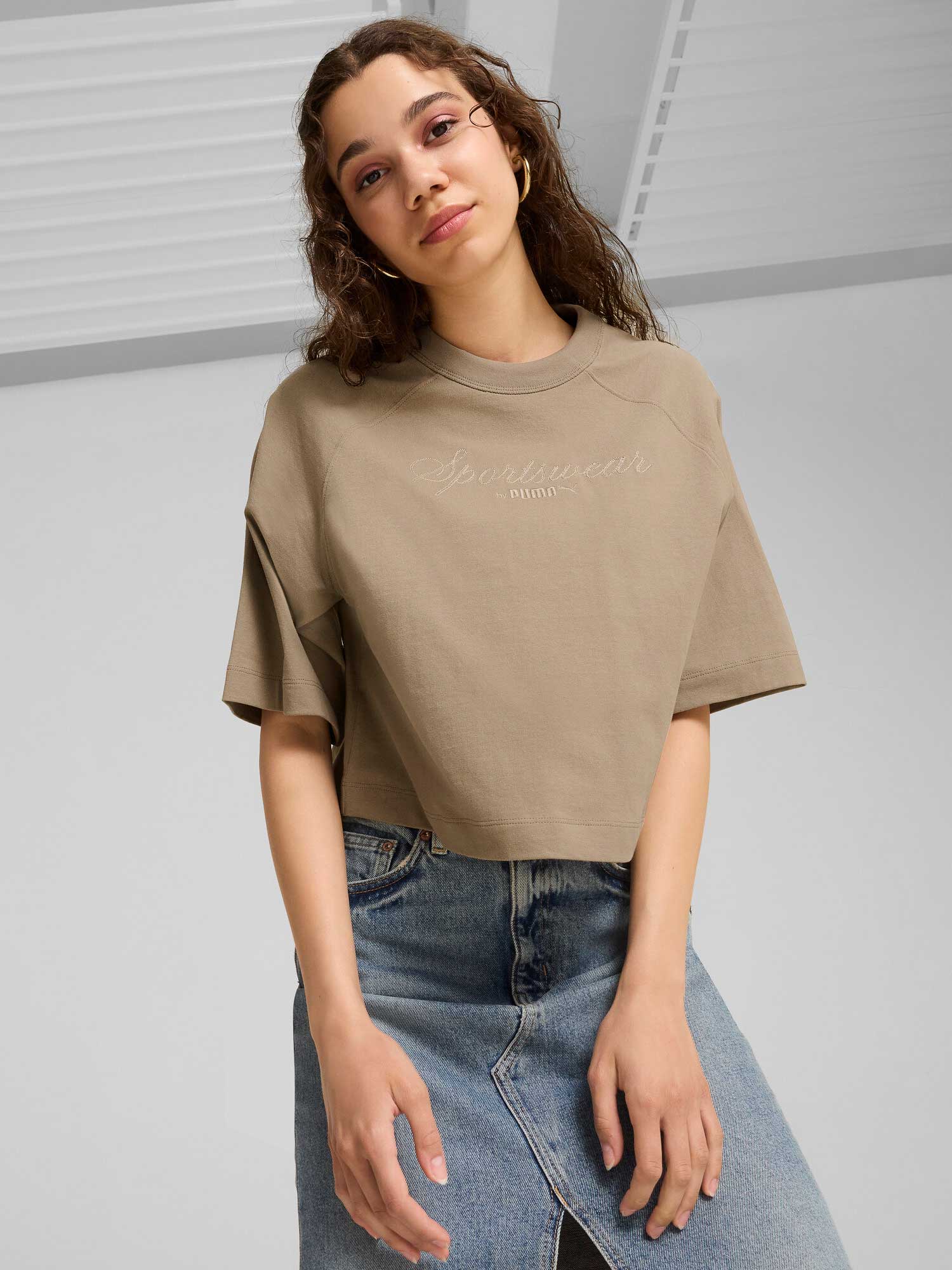 PUMA Тениска CLASSICS + Oversized Tee