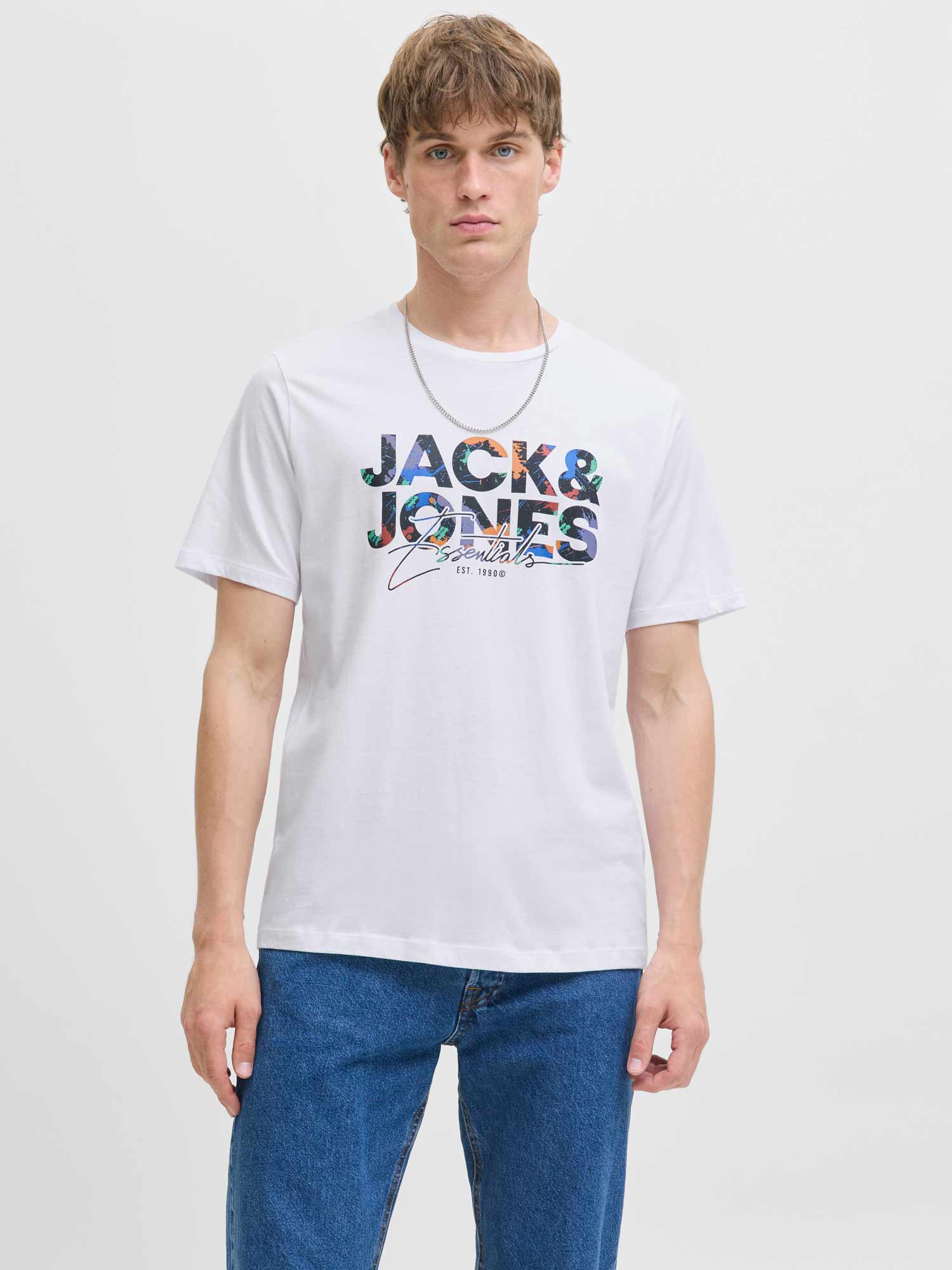 JACK & JONES Тениска JJGEPLAS TEE SS CREW NECK LN