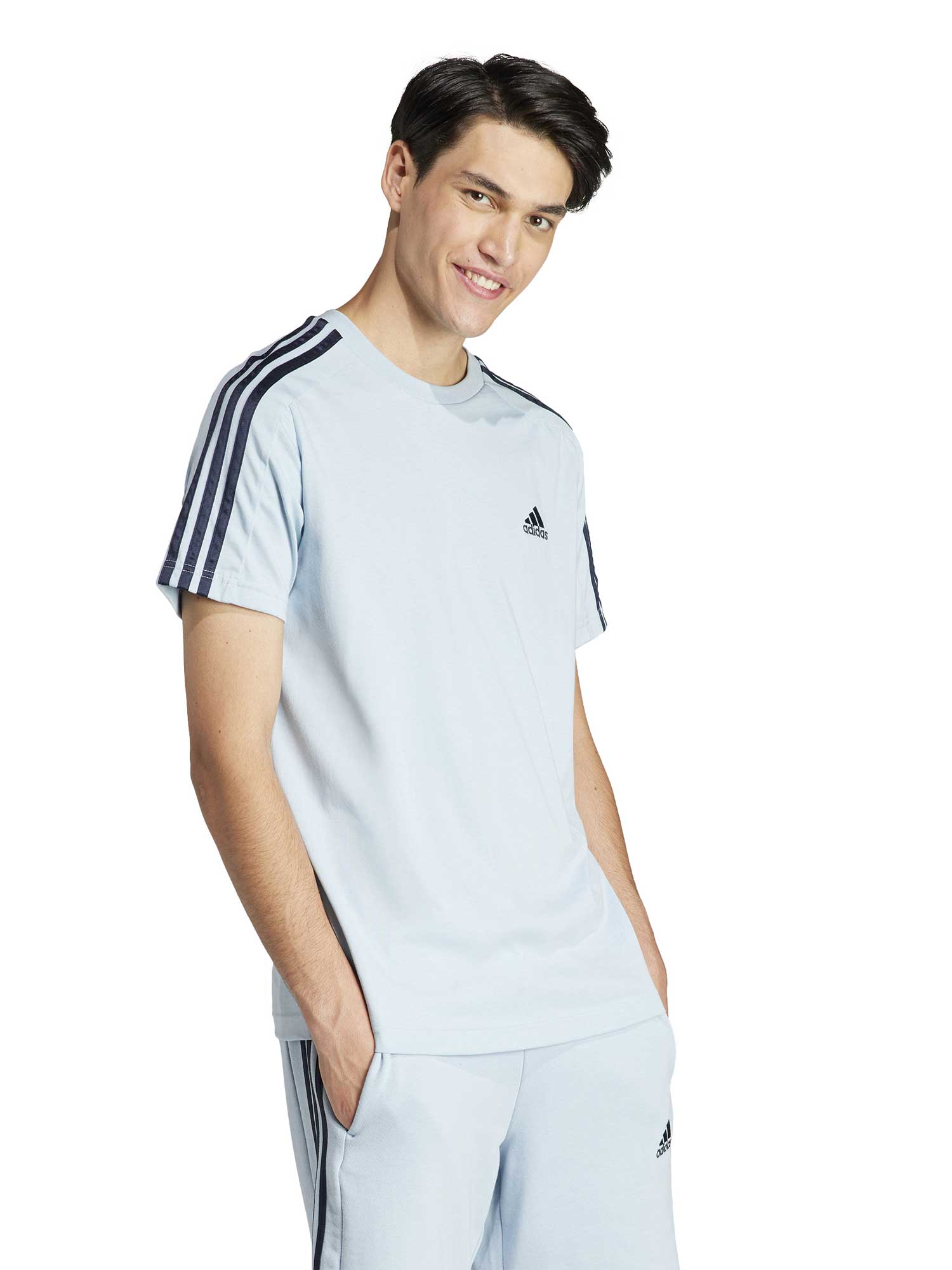 ADIDAS SPORTSWEAR Тениска Essentials Single Jersey 3-Stripes T-Shirt