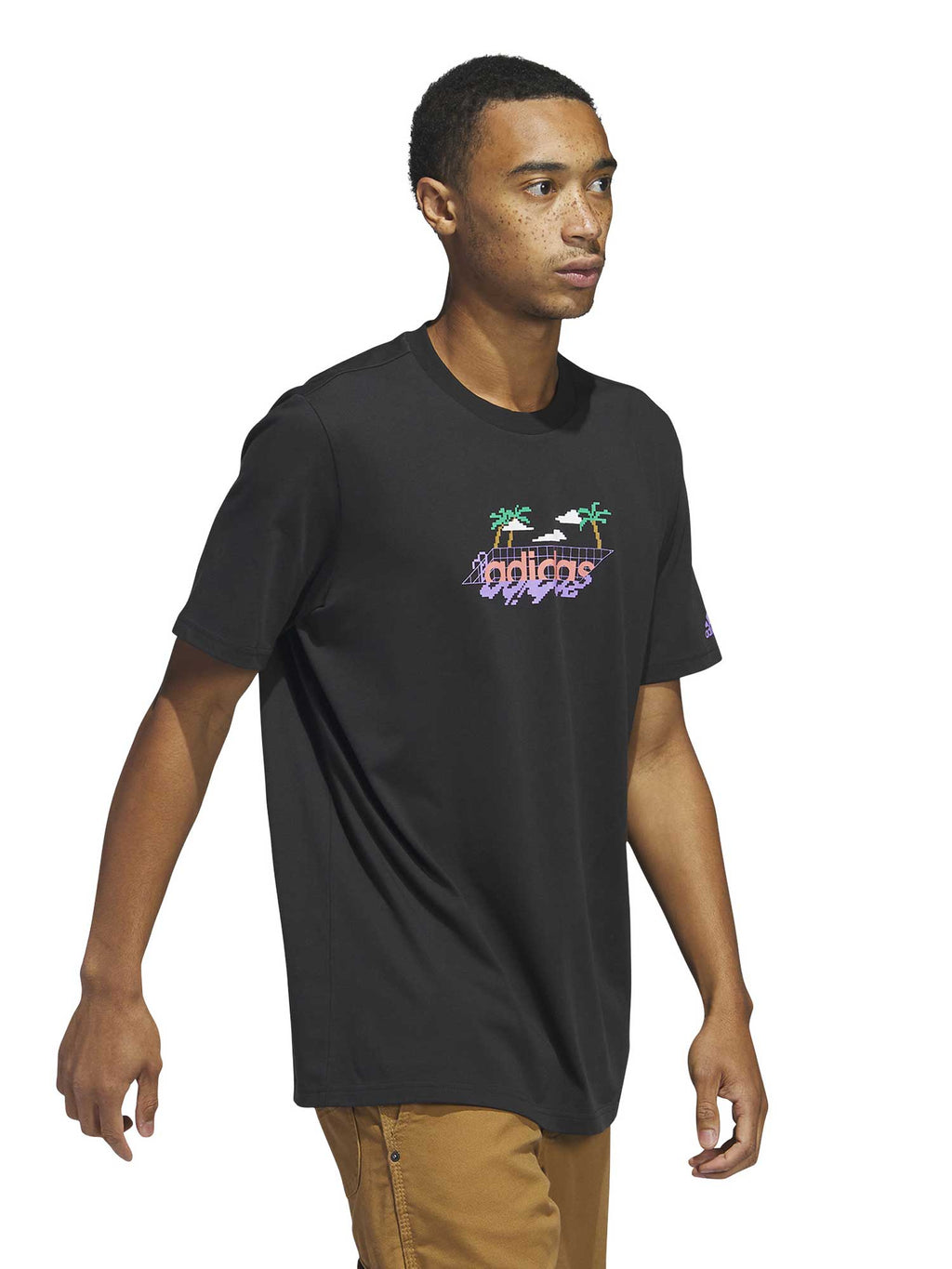 ADIDAS SPORTSWEAR Тениска Linear Beach-Bit Short Sleeve Graphic
