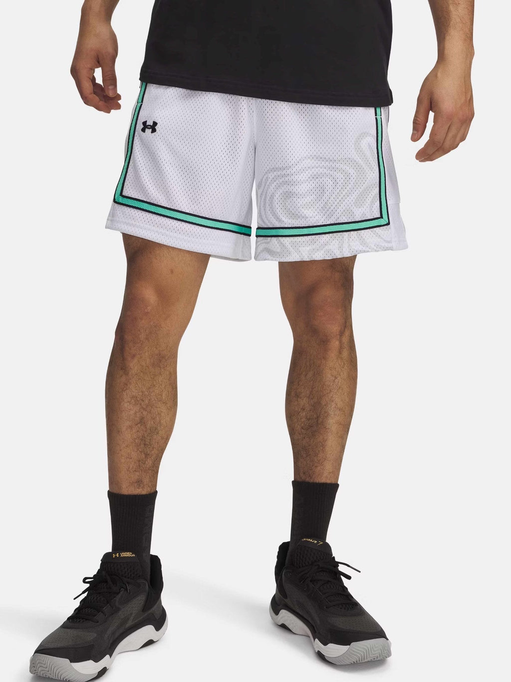 UNDER ARMOUR Къси панталони Zone Pro 7 Mesh Shrt Prntd