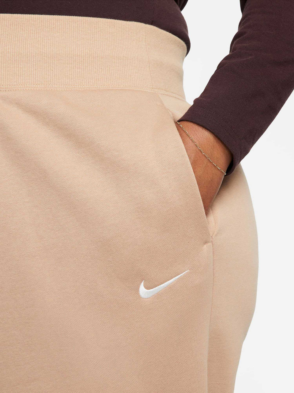 NIKE Спортно долнище W PHNX FLC HR OS