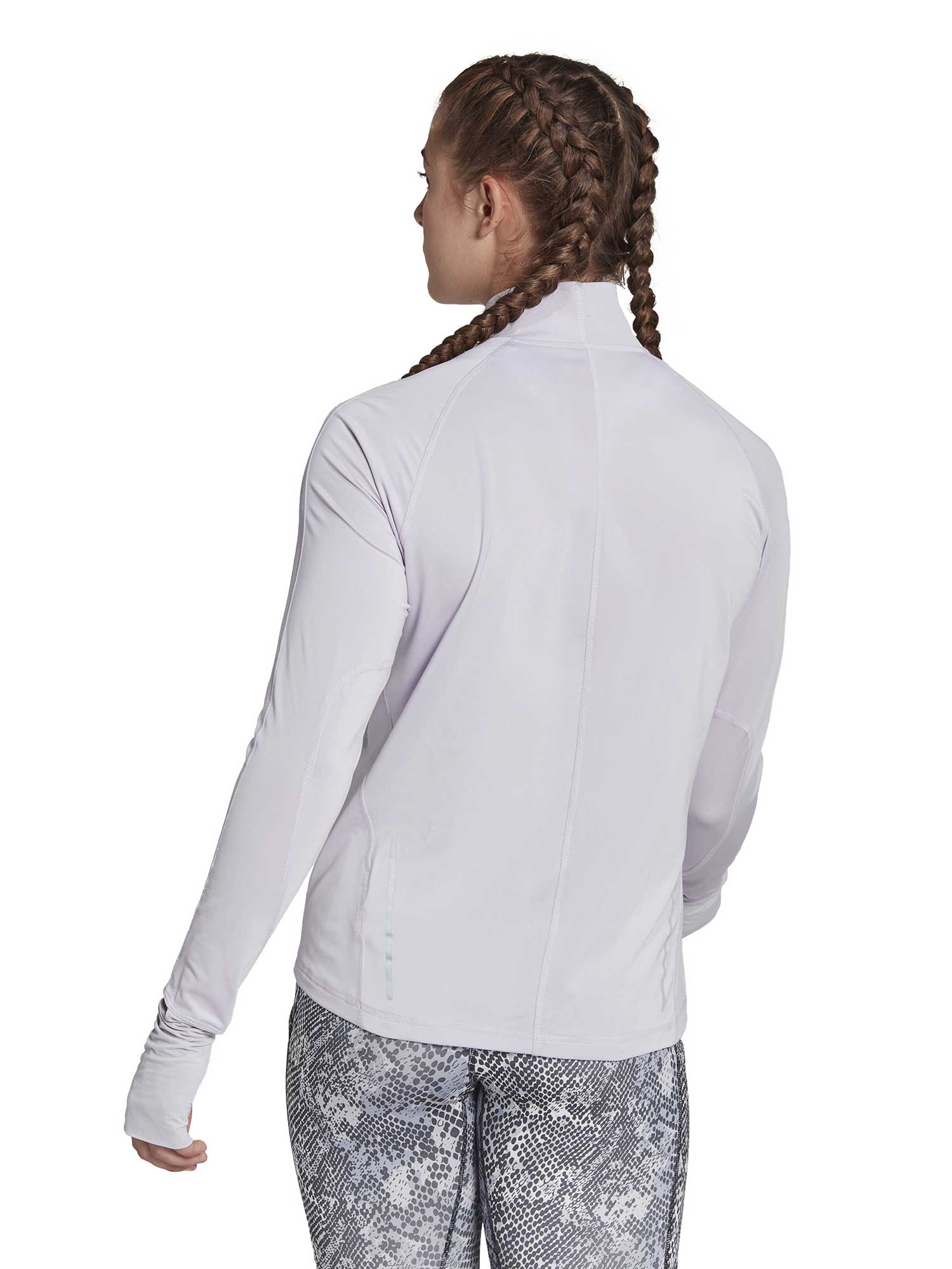 ADIDAS PERFORMANCE Блуза Fast Running Half-Zip Long-Sleeve Top