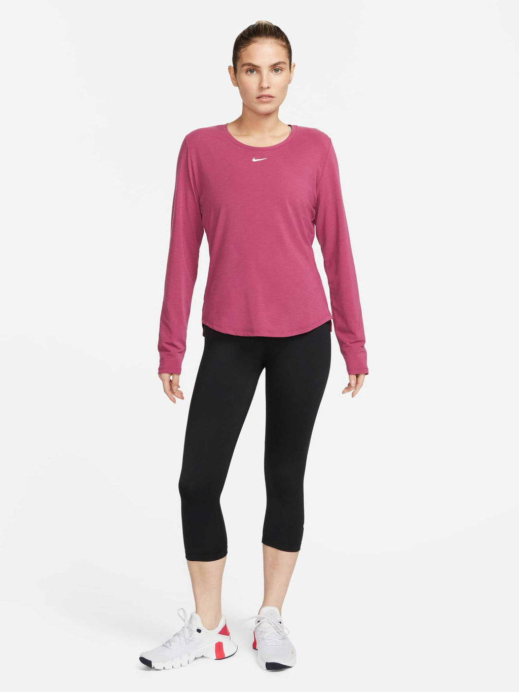 NIKE Блуза W NK ONE LUXE DF LS STD TOP