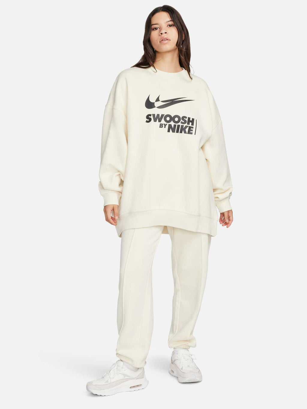 NIKE Блуза W NSW FLC OS CREW GLS