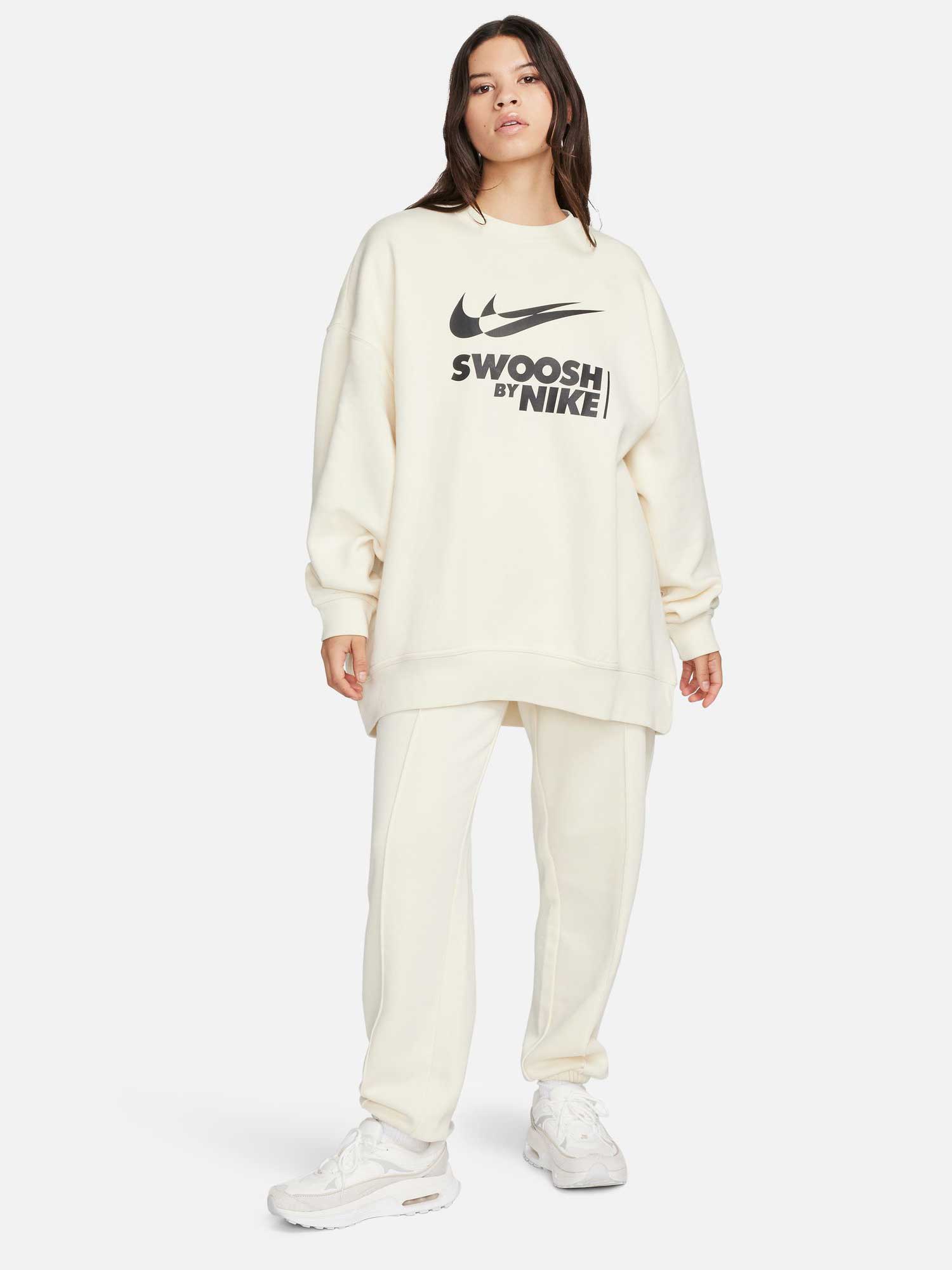 NIKE Блуза W NSW FLC OS CREW GLS