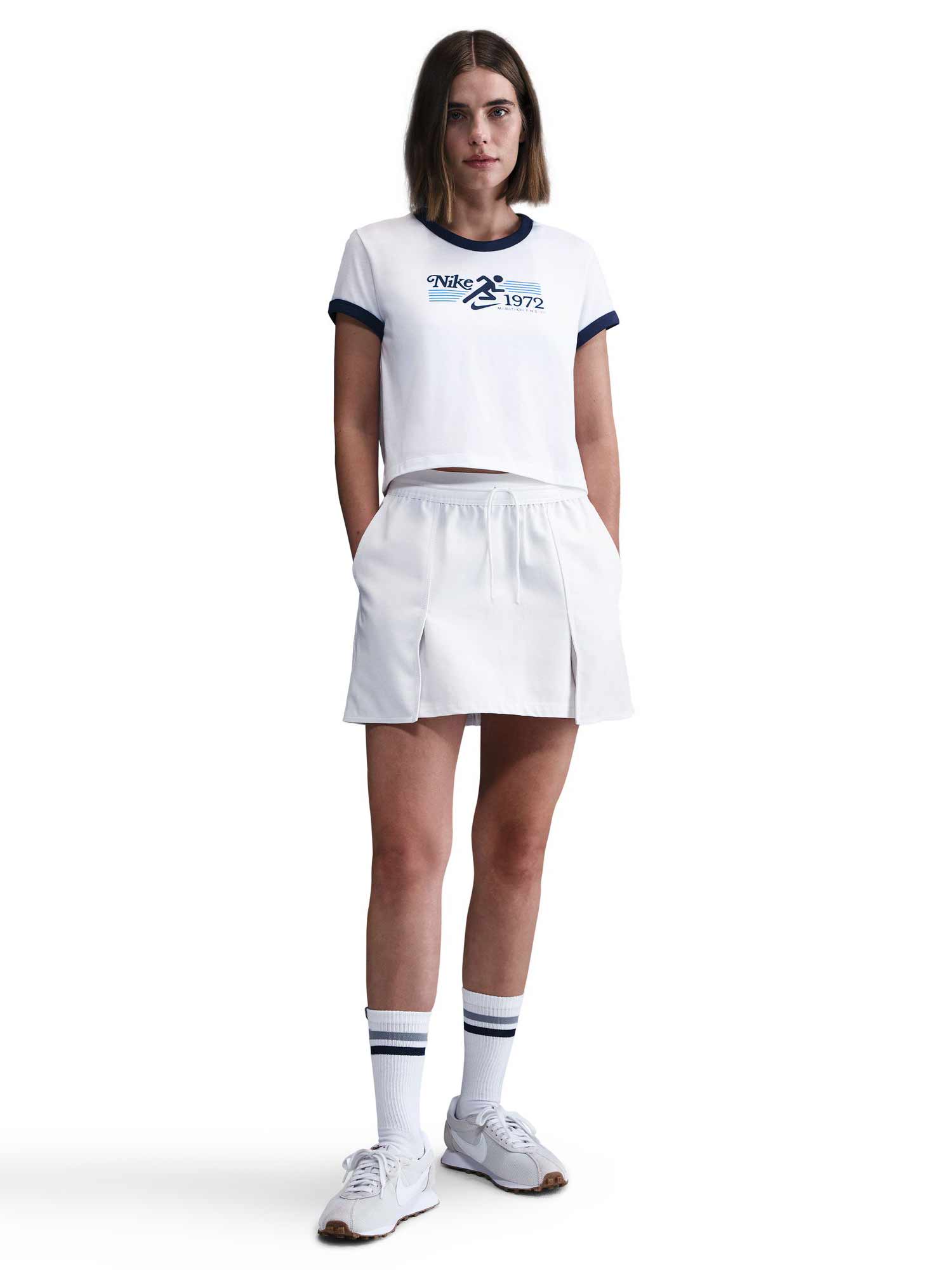 NIKE Тениска W NSW TEE RINGER CCB