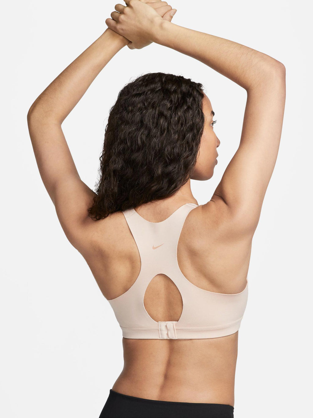 NIKE Спортен сутиен W DF ALPHA ZIP-FRONT