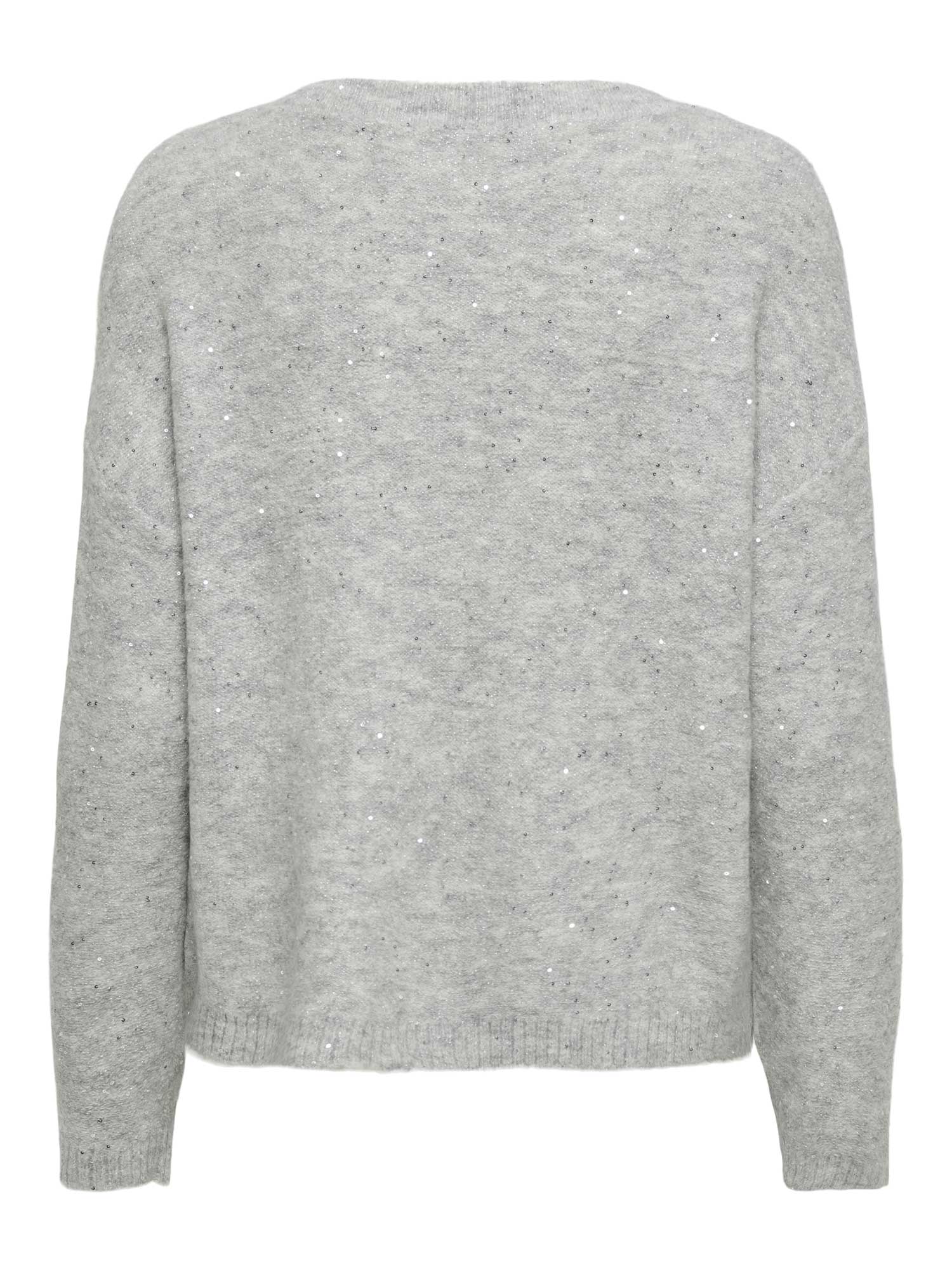 ONLY Пуловер ONLARIZONA LS SEQUINS V-NECK PUL KNT