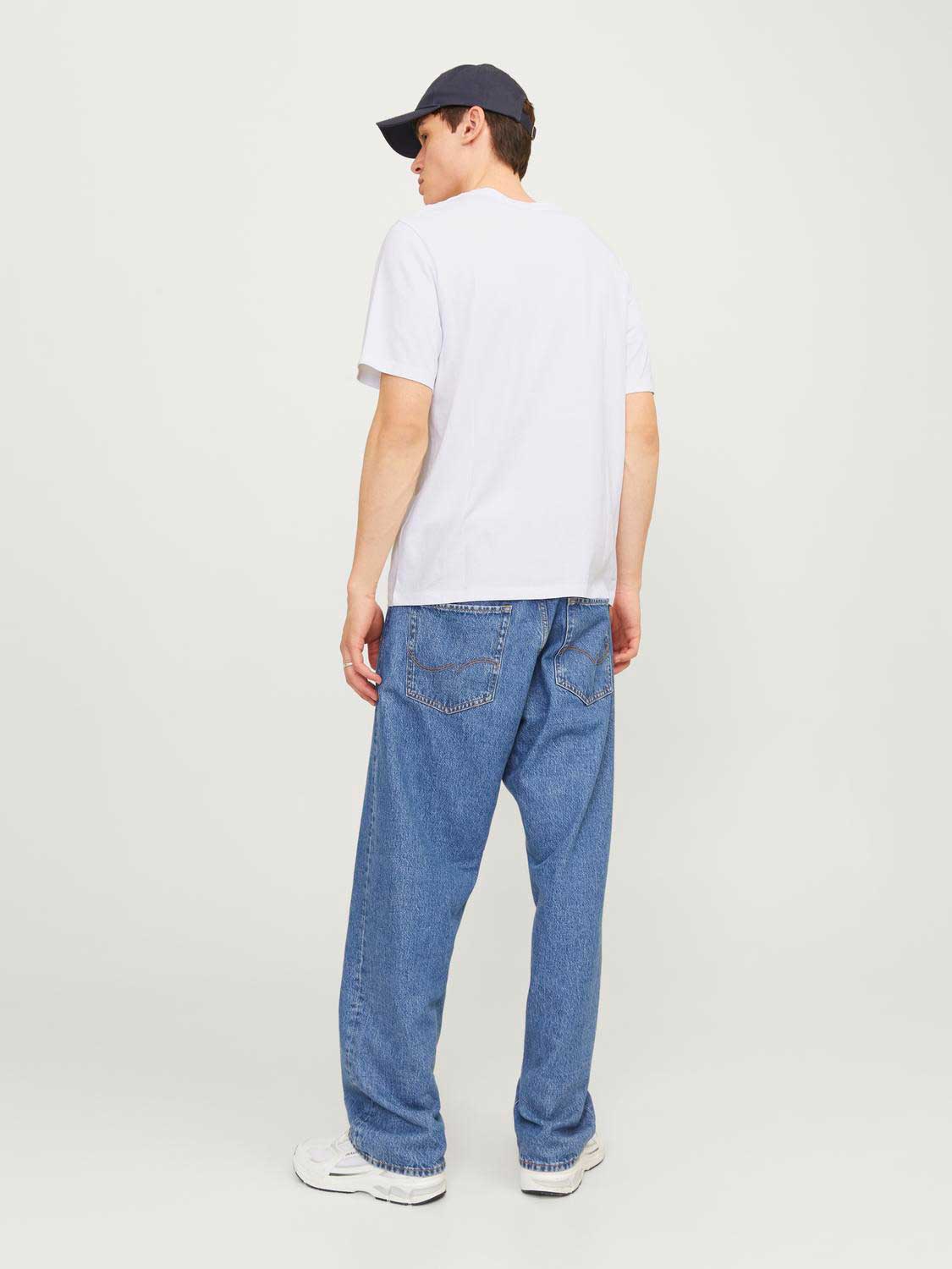 JACK & JONES Тениска JJELOGO TEE SS O-NECK 2 COL AW24 SN