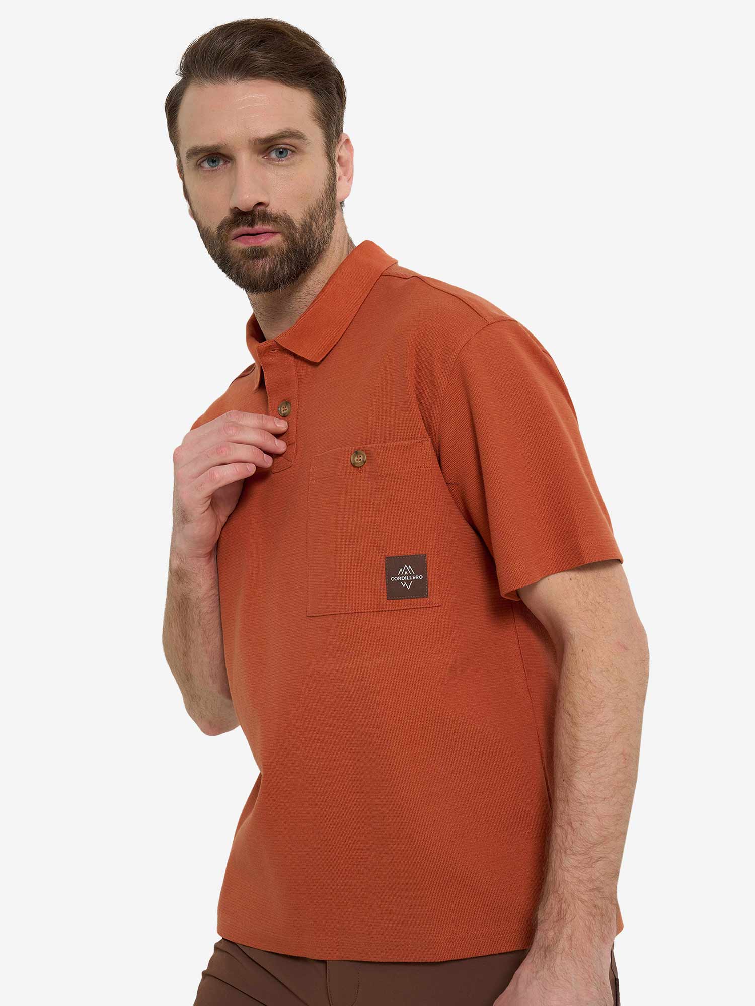 CORDILLERO Тениска Travel Male Polo Best textured fabric