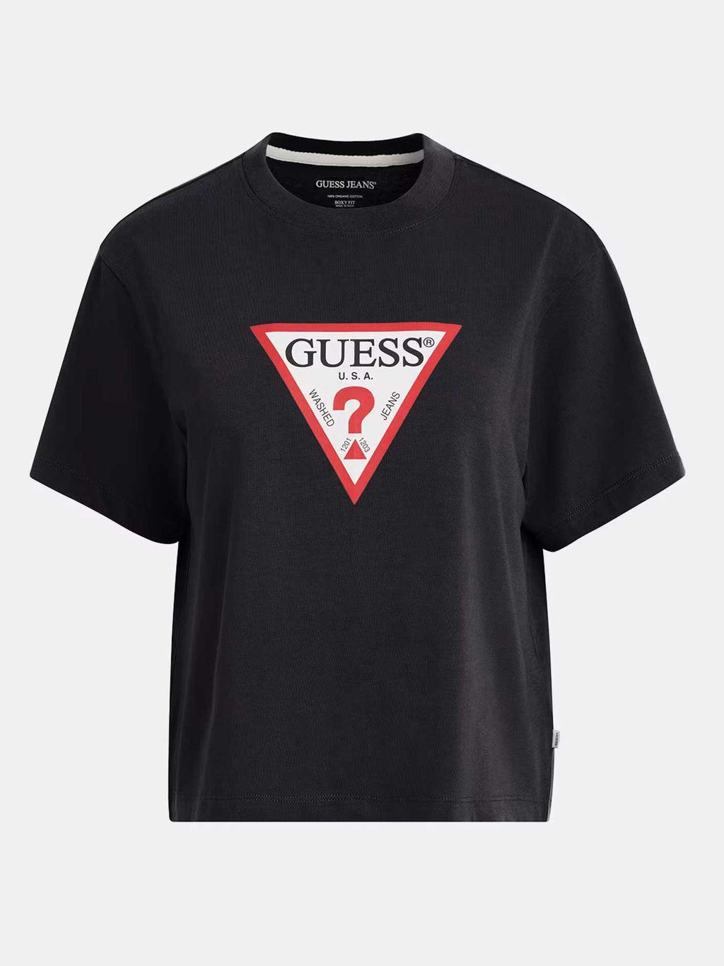 GUESS JEANS Тениска GJ SS CN BOXY ICONIC TEE