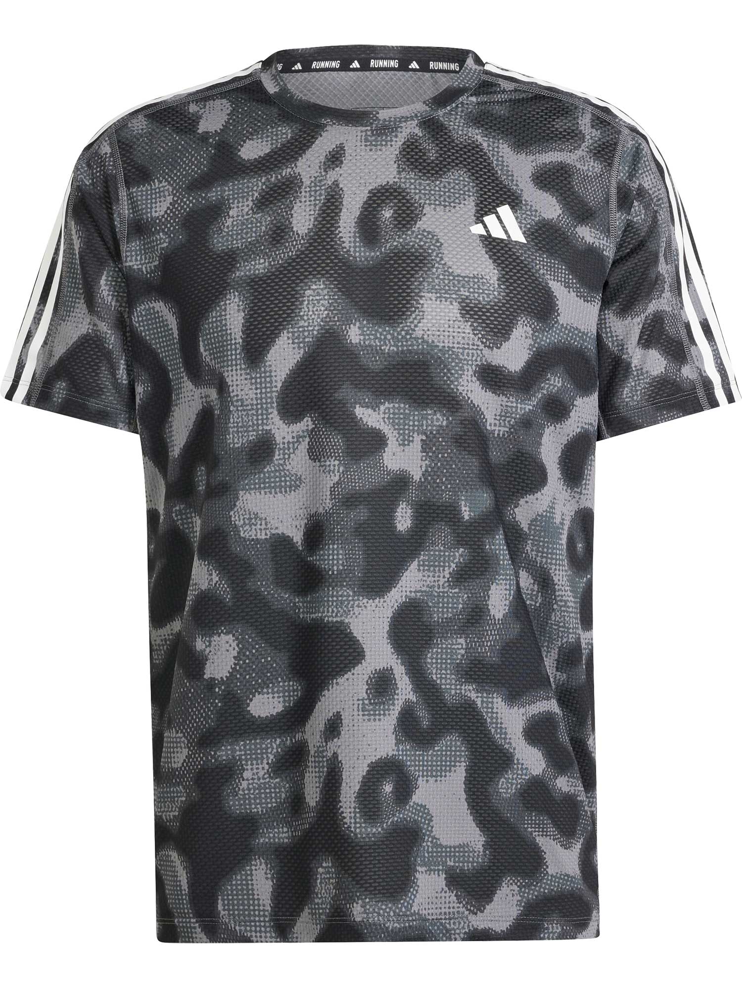 ADIDAS PERFORMANCE Тениска Own the Run 3 Stripes Allover Print
