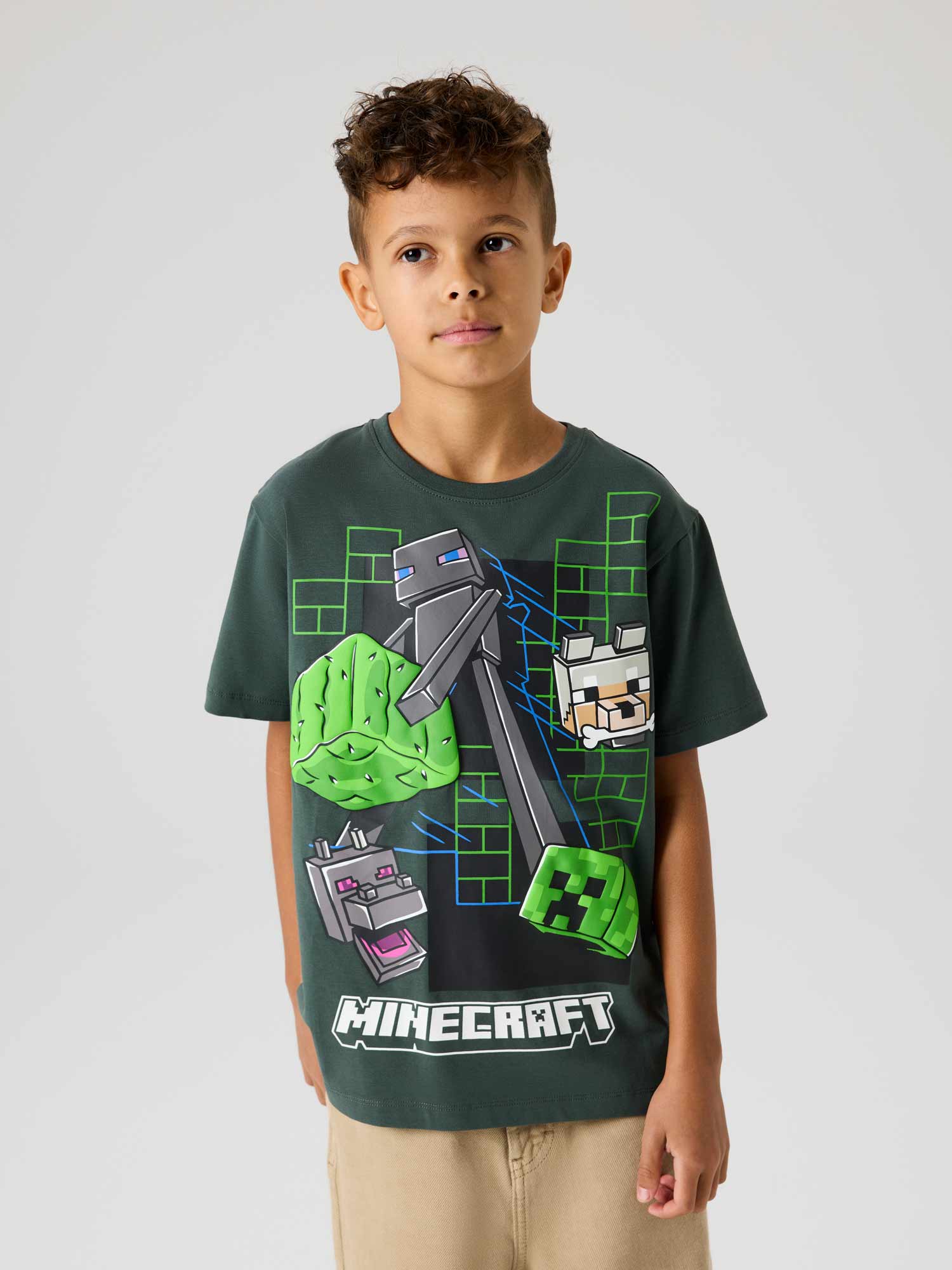 NAME IT Тениска NKMJUKE MINECRAFT SS NREG TOP BOX BFU