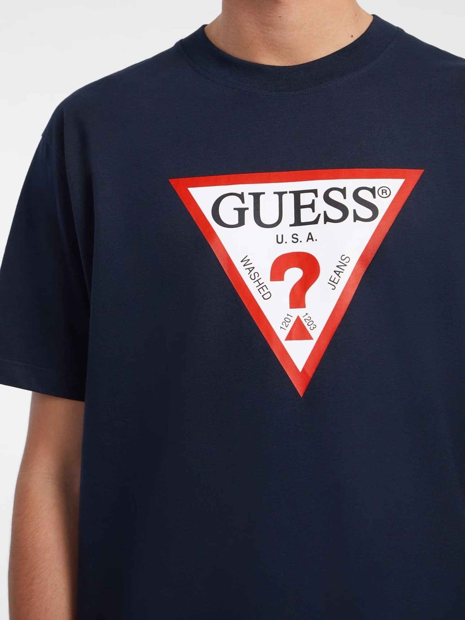 GUESS JEANS Тениска GJ SS CN OS ICONIC TEE
