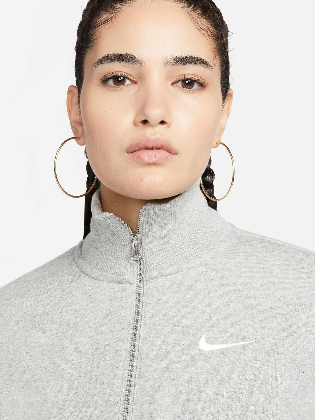 NIKE Блуза W NSW PHNX FLC QZ CROP