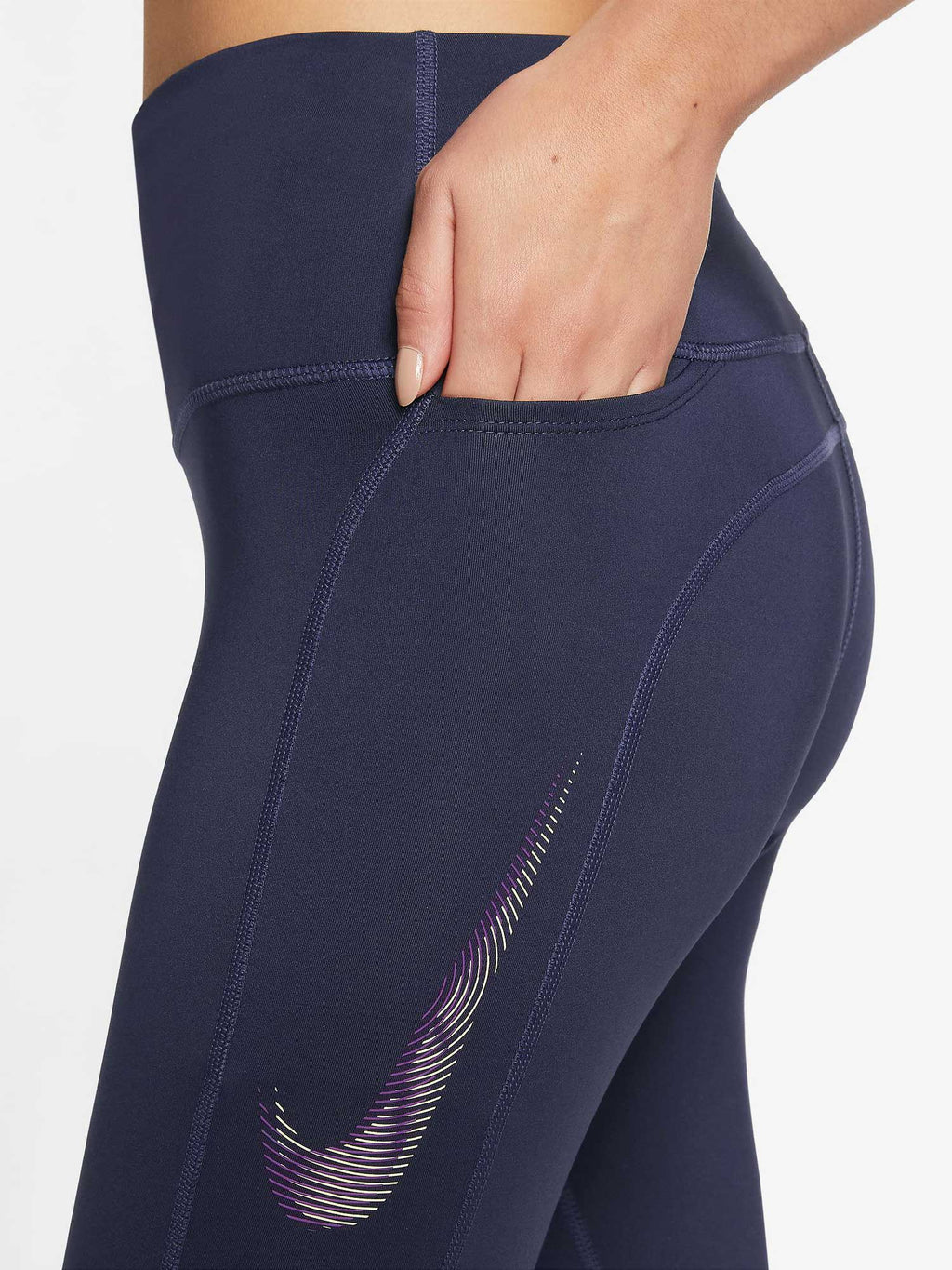 NIKE Клин W NK DF FST MR 7/8 TGHT SW HBR