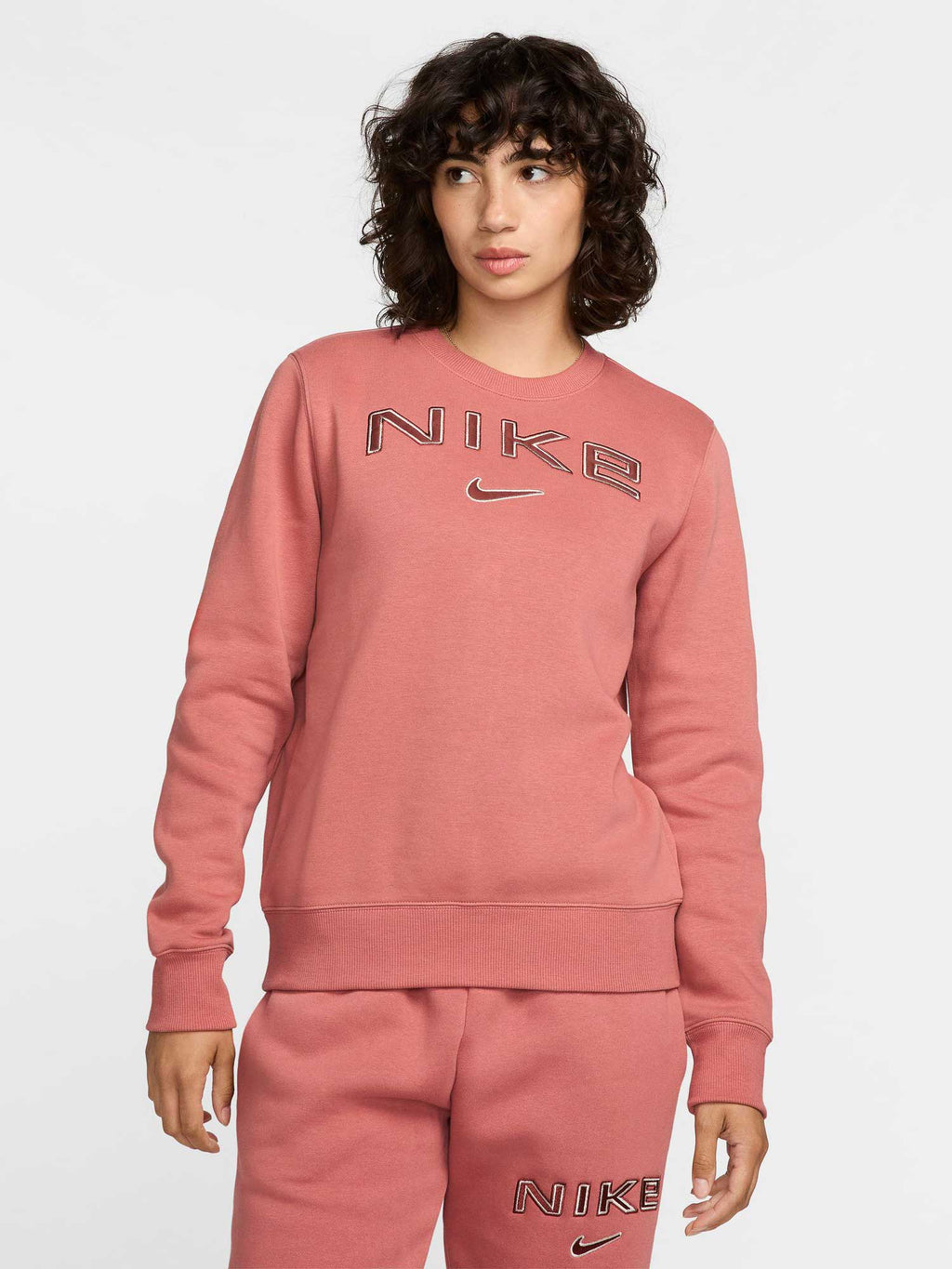 NIKE Блуза W NSW PHNX FLC STD LOGO CREW