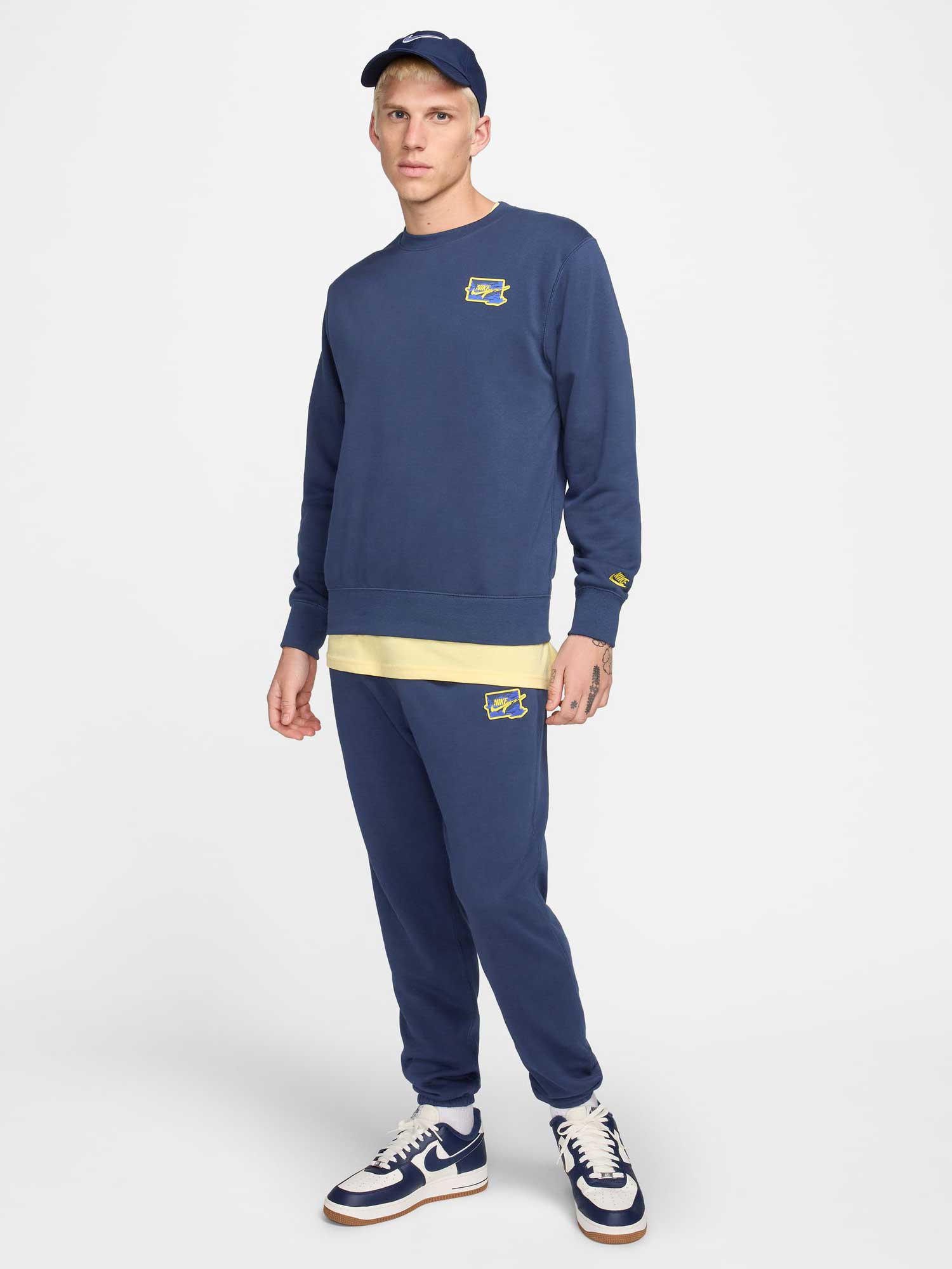 NIKE Спортно долнище M NK CLUB FT CUFF PANT BOLT