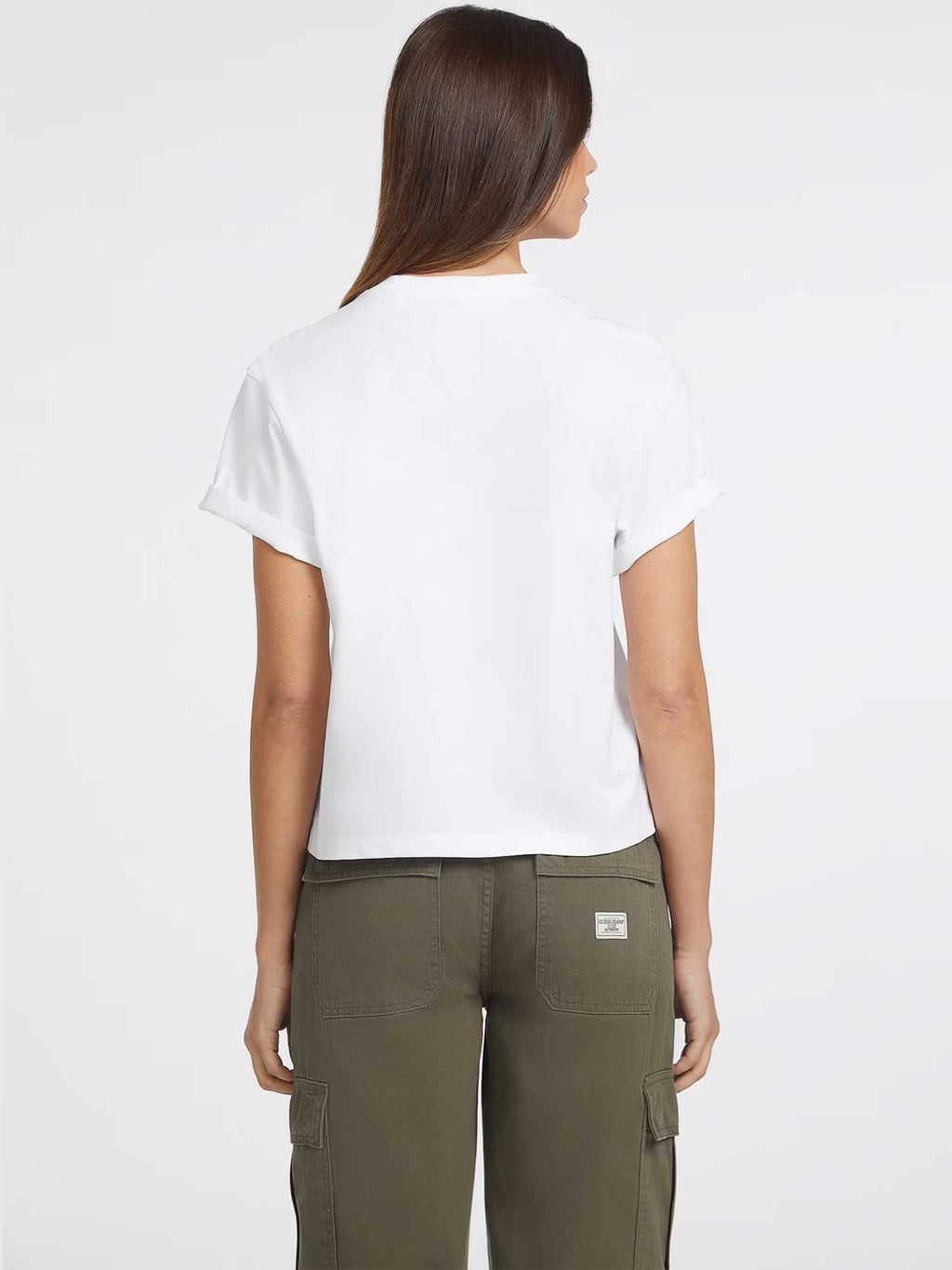 GUESS JEANS Тениска GJ SS CN BOXY ICONIC TEE