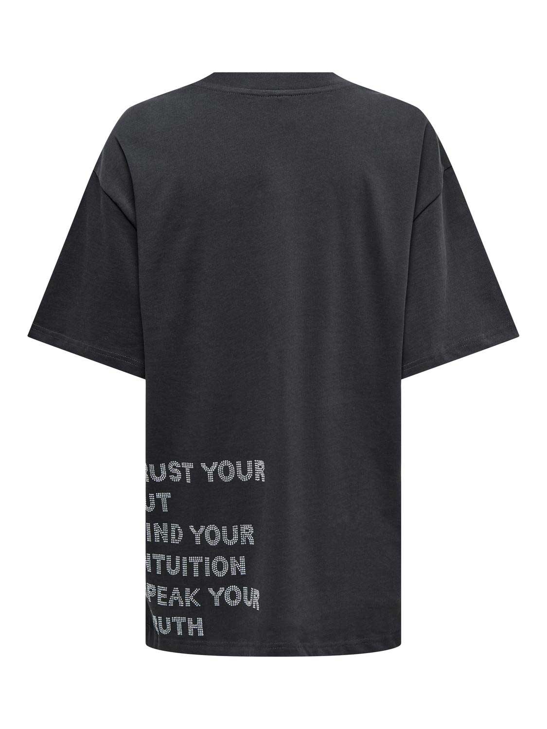 ONLY Тениска ONLRIRI S/S STONES TOP BOX JRS