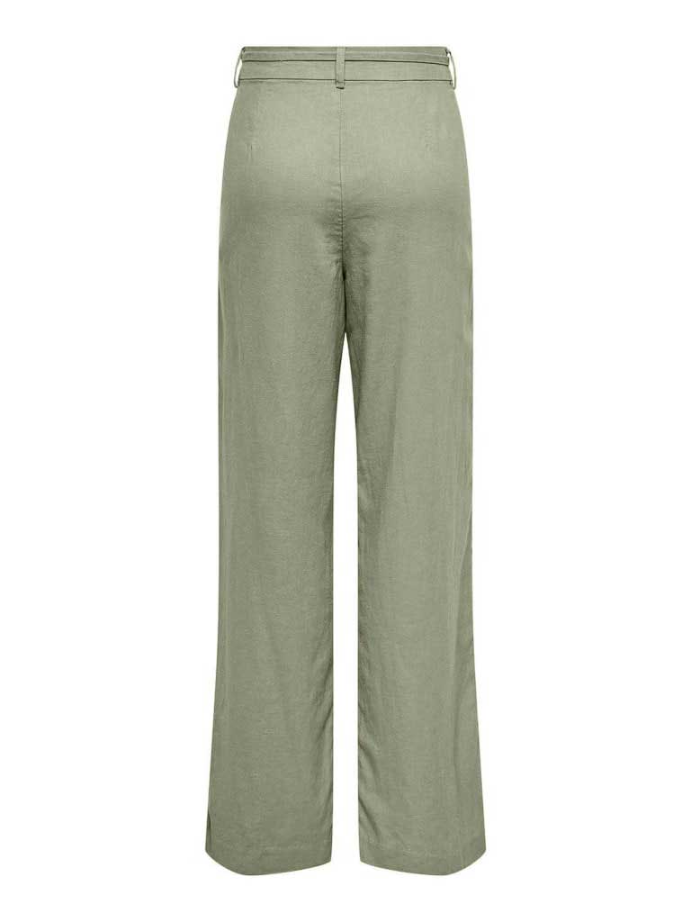 ONLY Панталон ONLCARO MW LINEN BL STR BELT PANT CC TLR