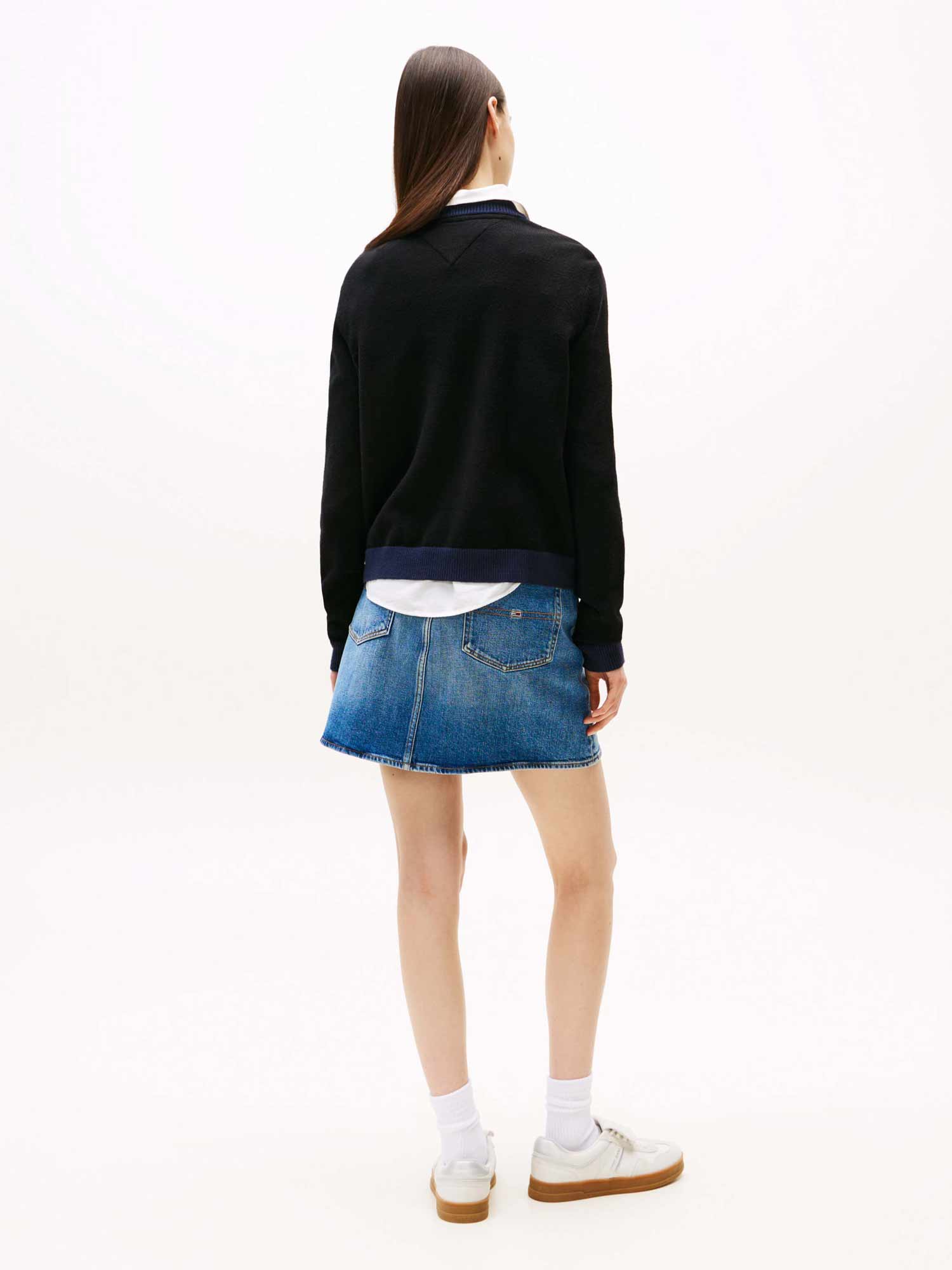 TOMMY JEANS Блуза TJW CLRBLCKFLAG SWEATER EXT