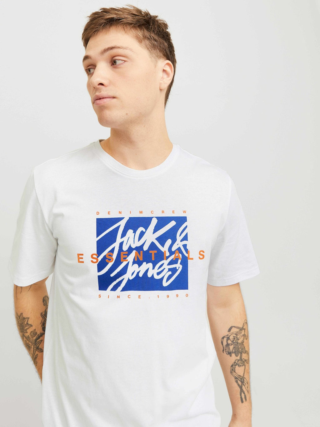 JACK & JONES Тениска JJCOLTON TEE SS CREW NECK LN