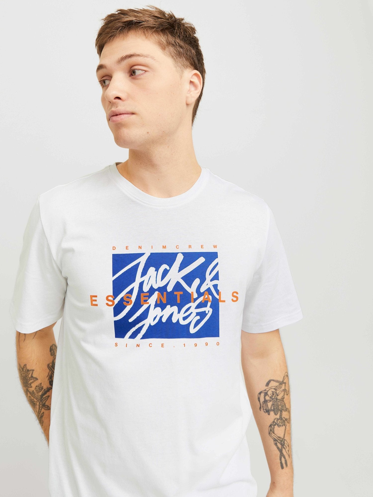 JACK & JONES Тениска JJCOLTON TEE SS CREW NECK LN